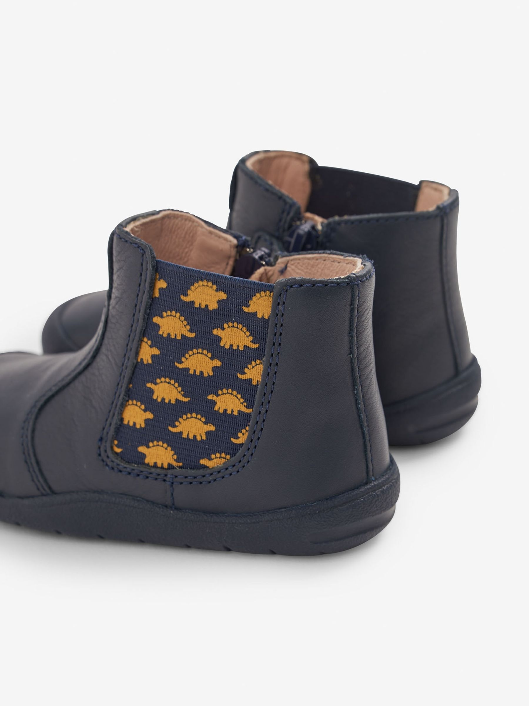 Navy Start-Rite Navy Dino Leather Boots - Image 4 of 4