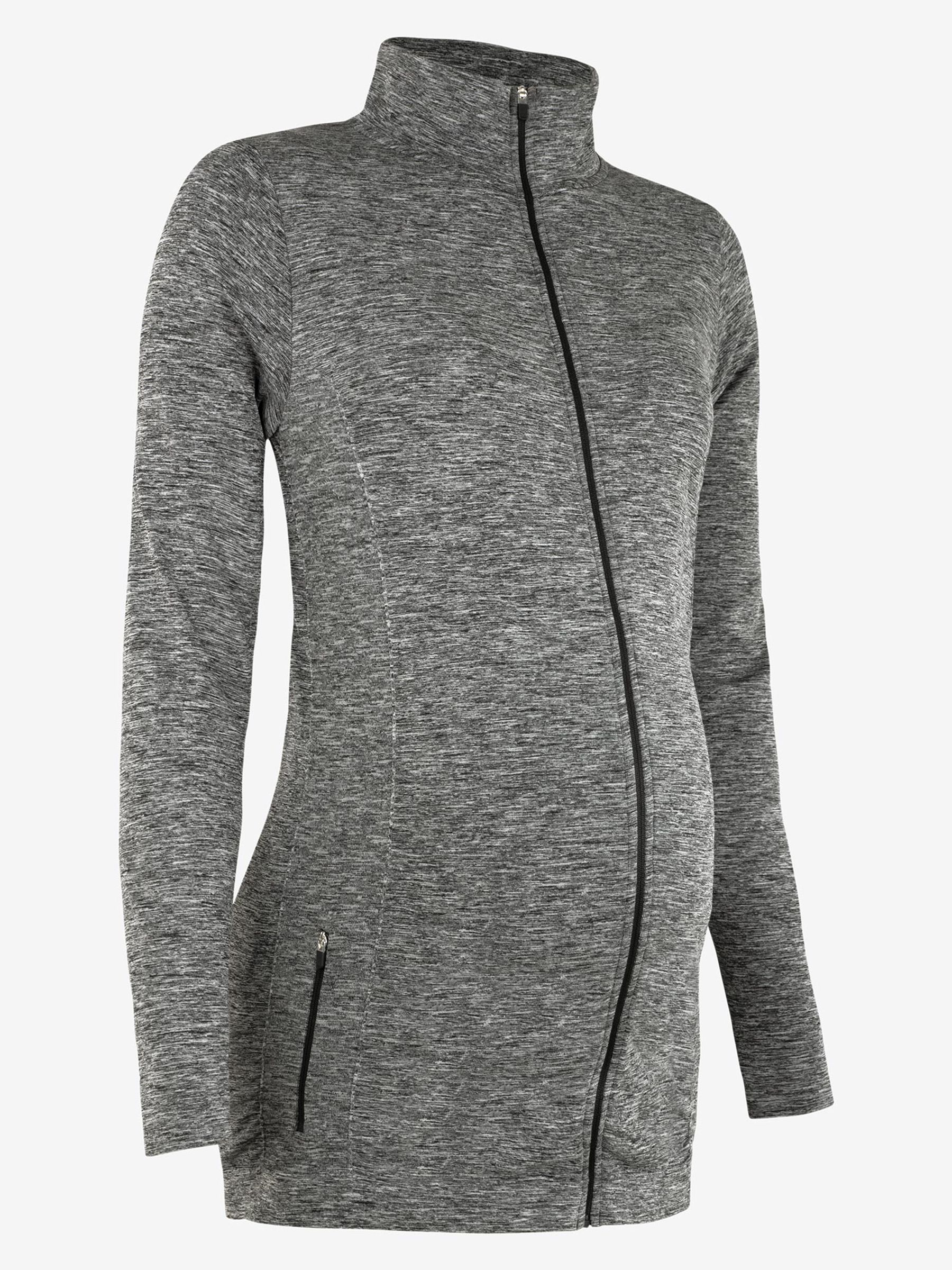 Marl Grey Grey Marl Active Zip-Up Maternity Jacket - Image 4 of 4