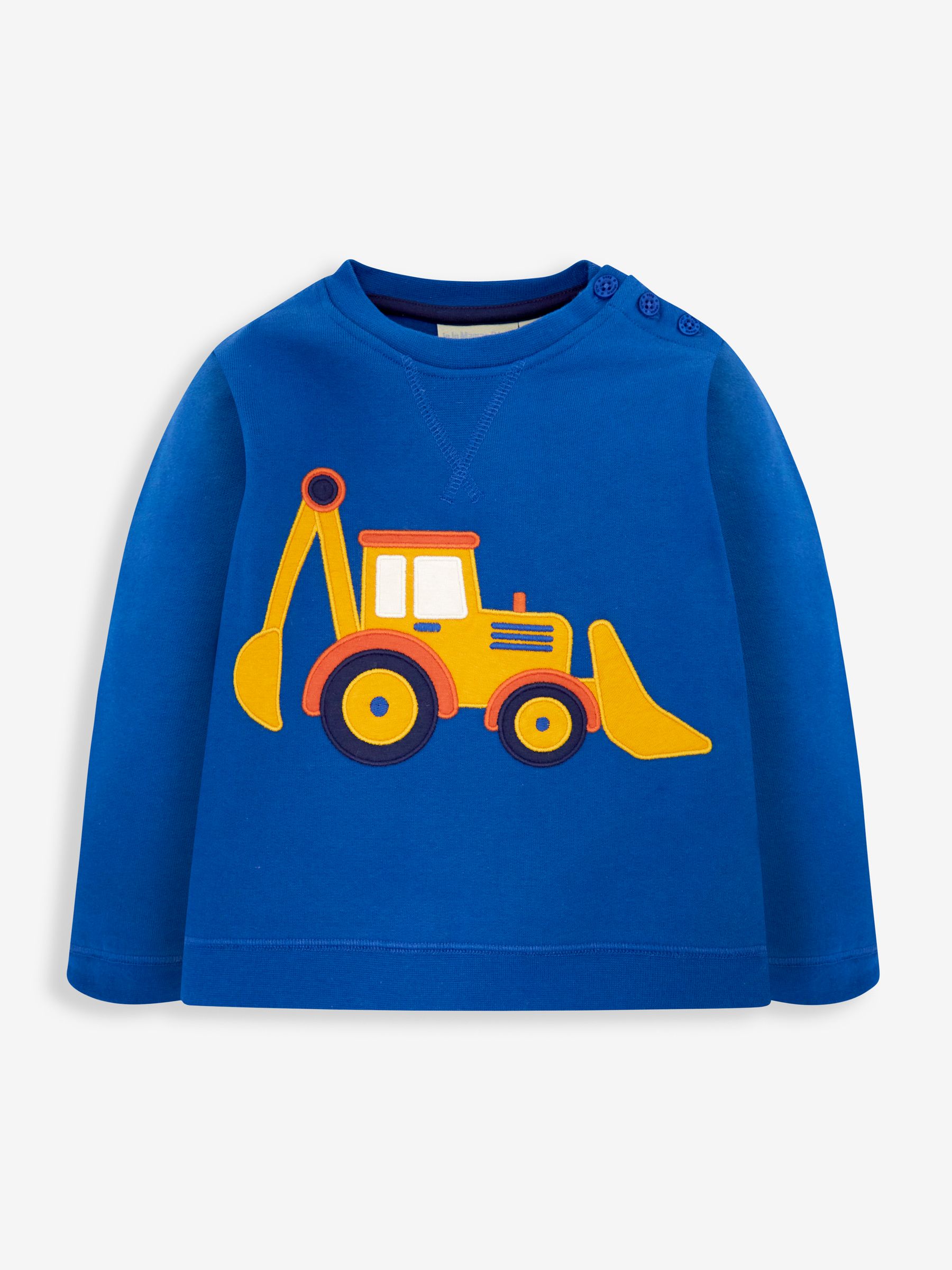Cobalt Blue Digger Appliqué Sweatshirt - Image 1 of 2