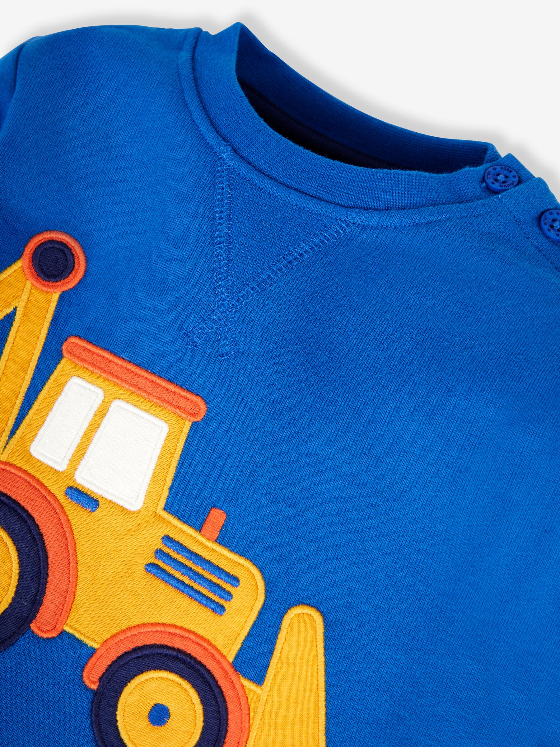Cobalt Blue Digger Appliqué Sweatshirt - Image 2 of 2