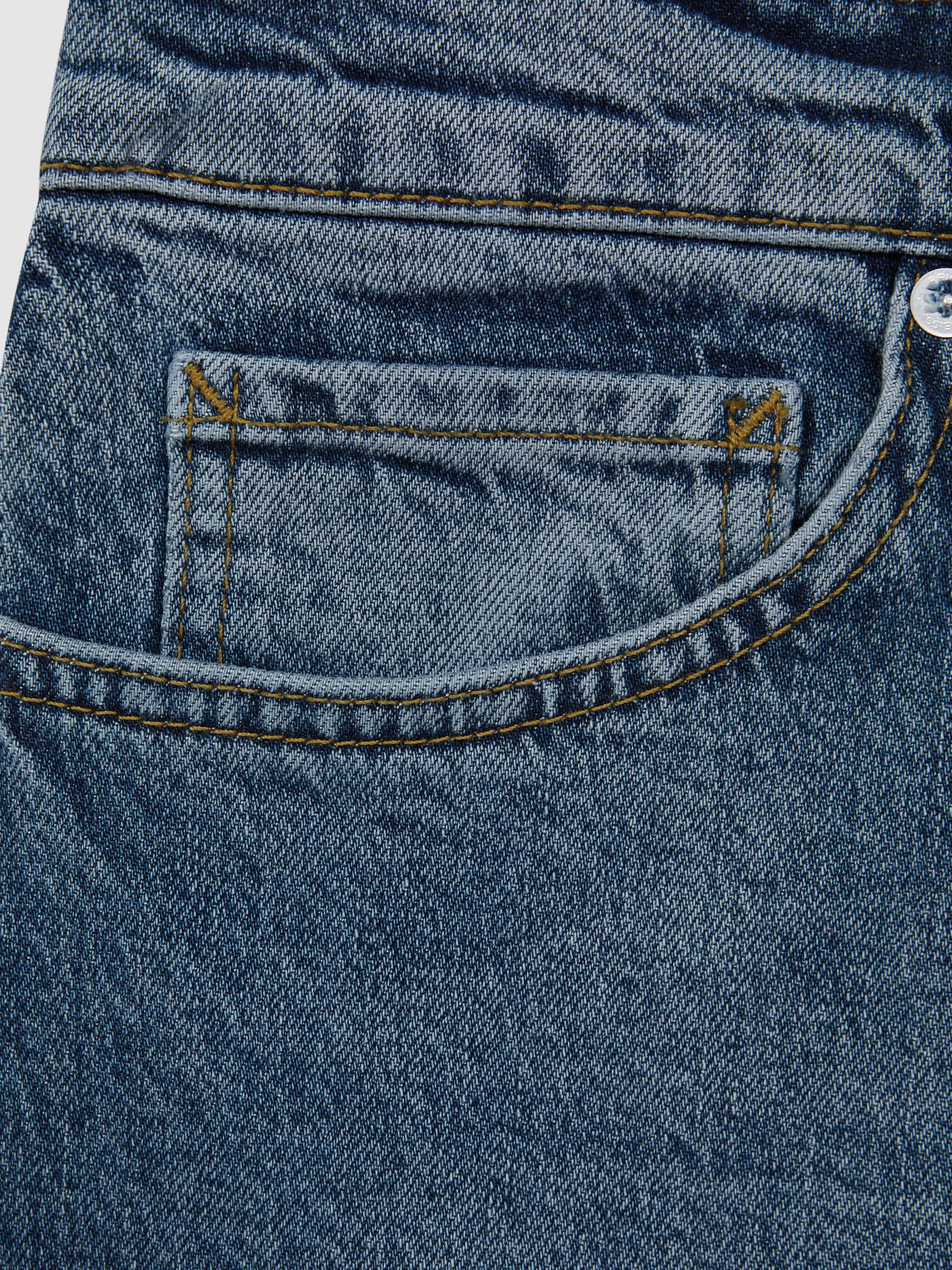 Mid Rise Tapered Jeans in Mid Blue - Image 6 of 6