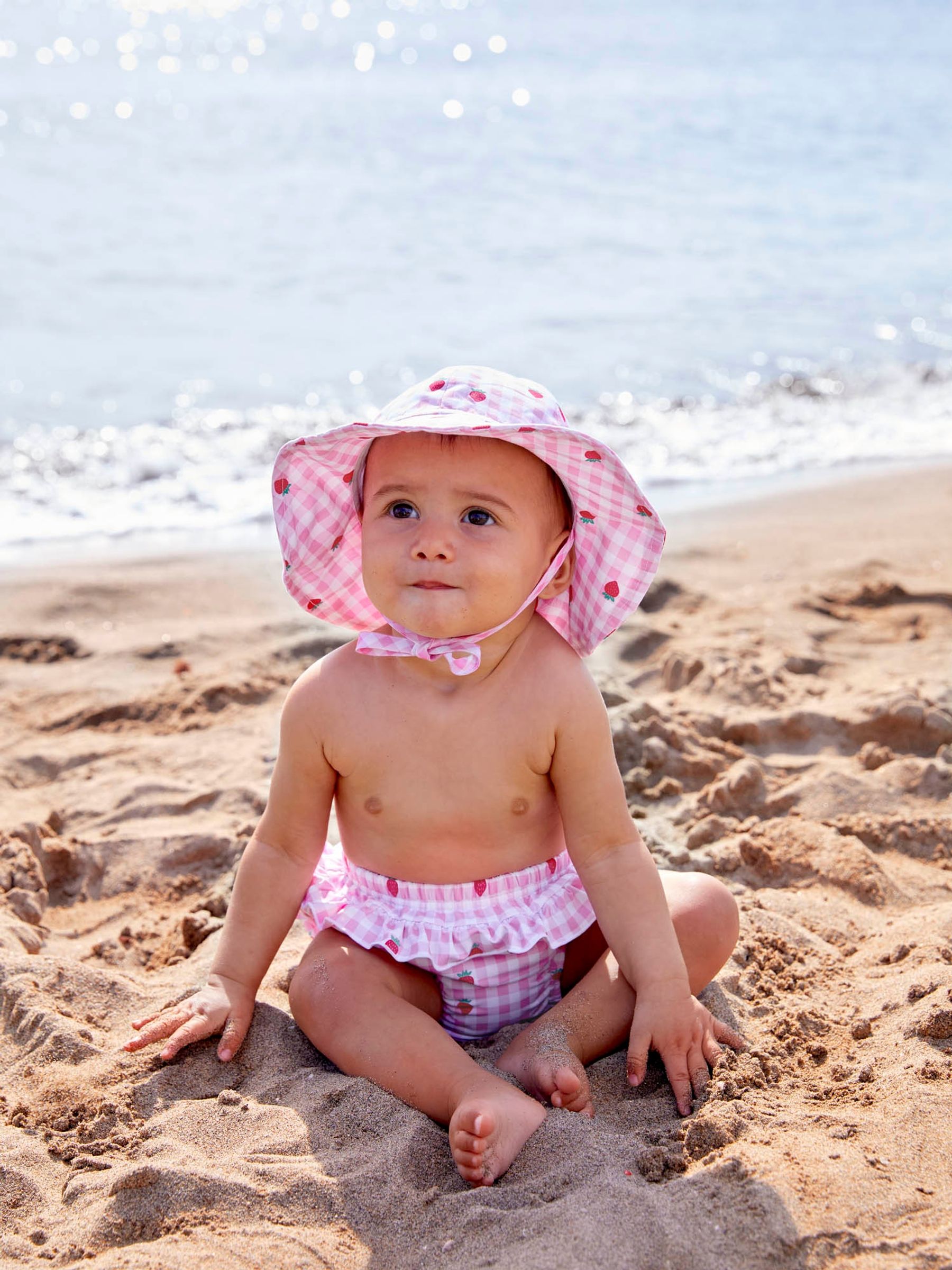 Pink Frilly Swim Nappy - Image 1 of 4