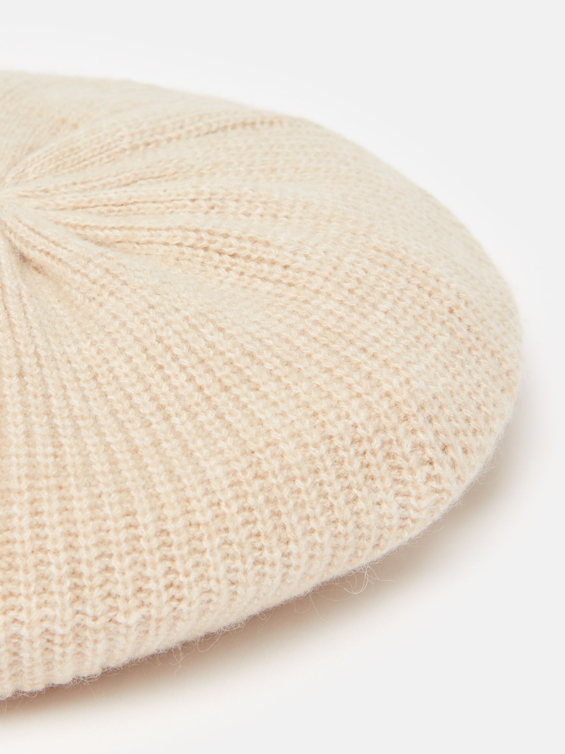 Joelle Beige Knitted Beret Hat - Image 4 of 4