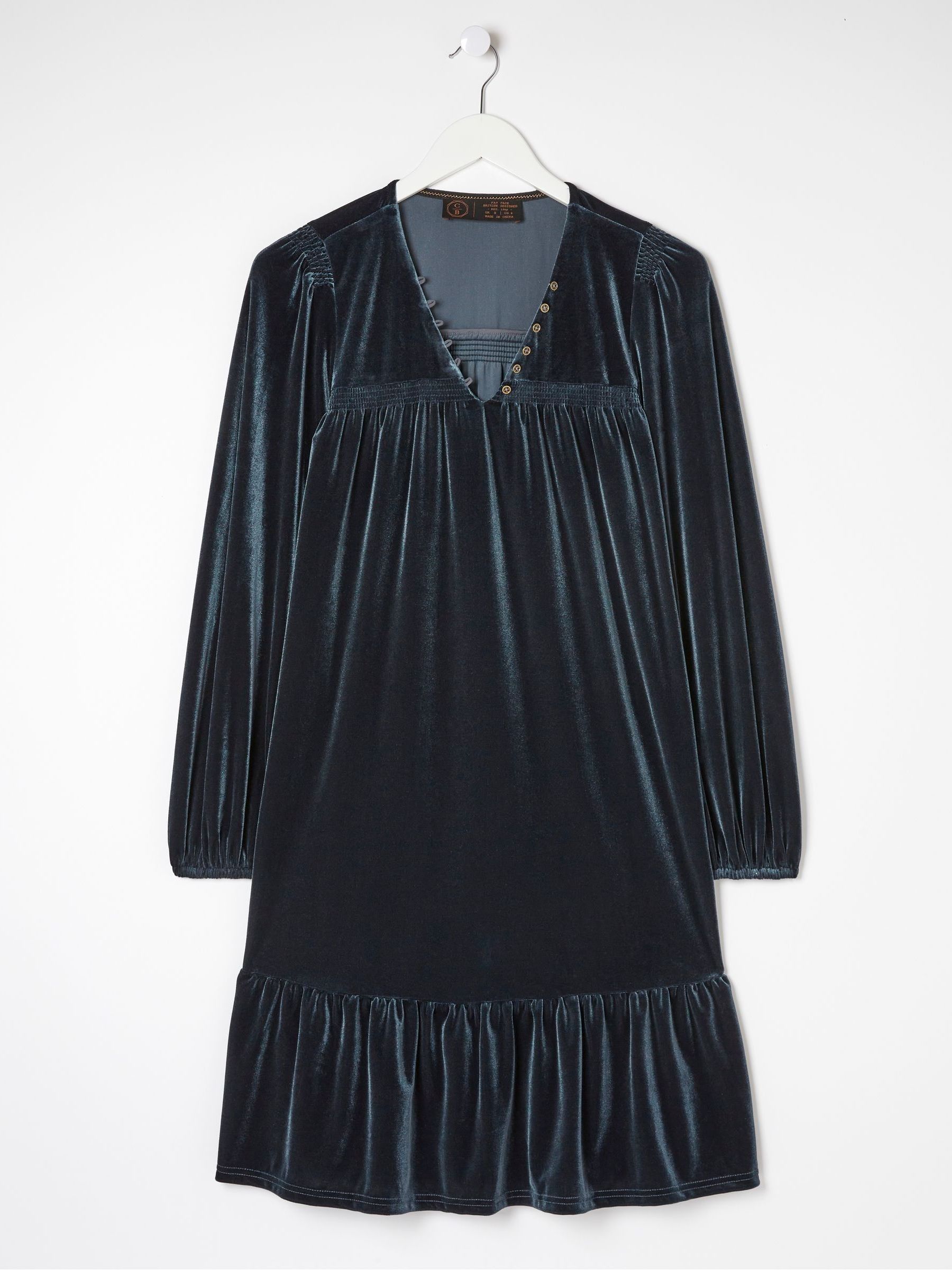 Blue Poplar Velvet Swing Dress - Image 7 of 7