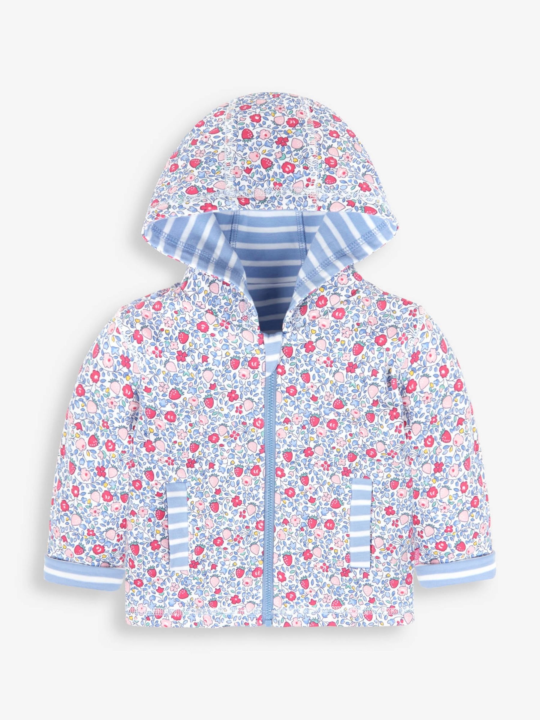 Blue Ladybird Appliqué With Pet In Pocket Reversible Hoodie - Image 3 of 6