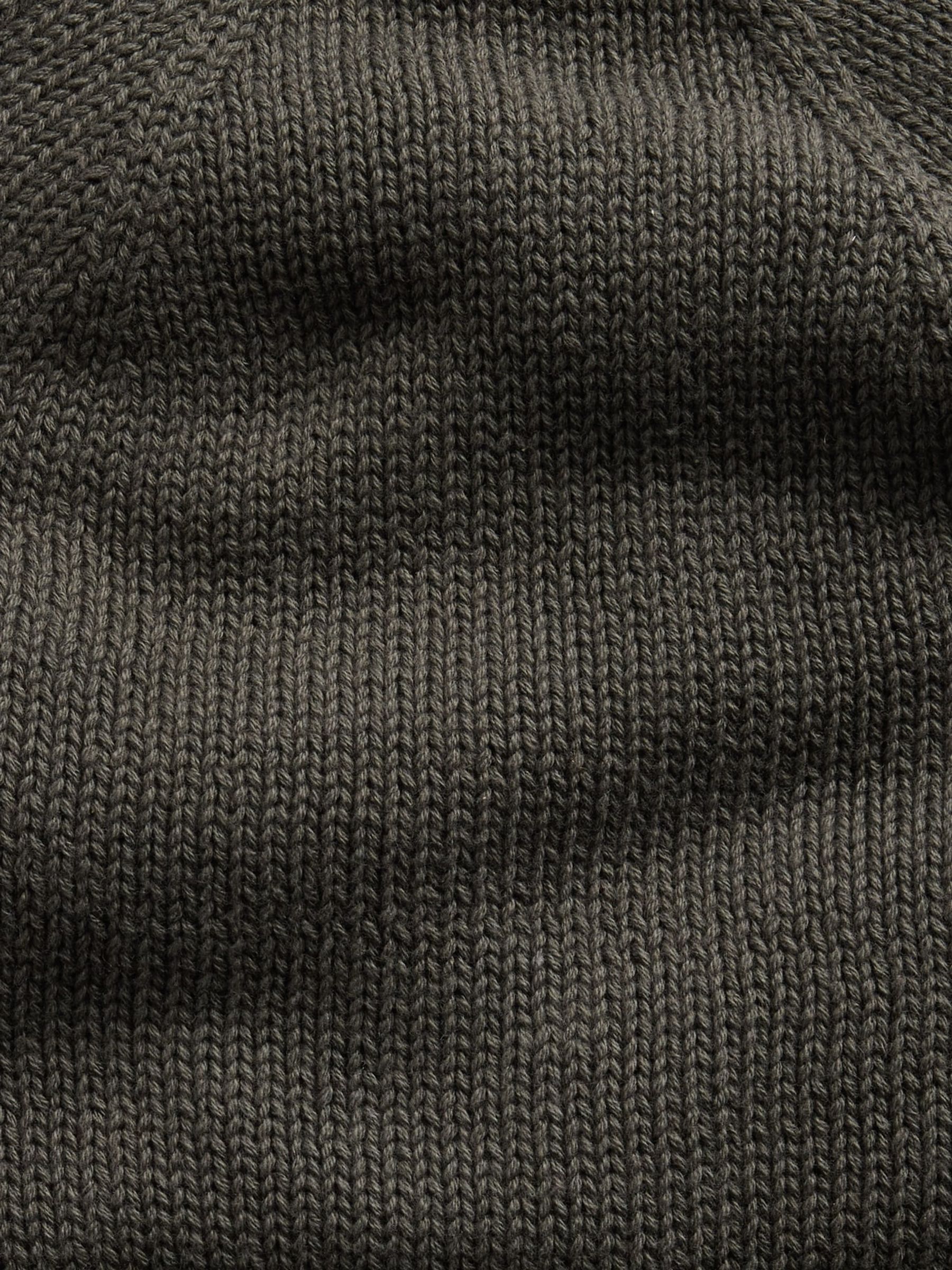 Dark Grey Cotton Knit Beanie - Image 2 of 2