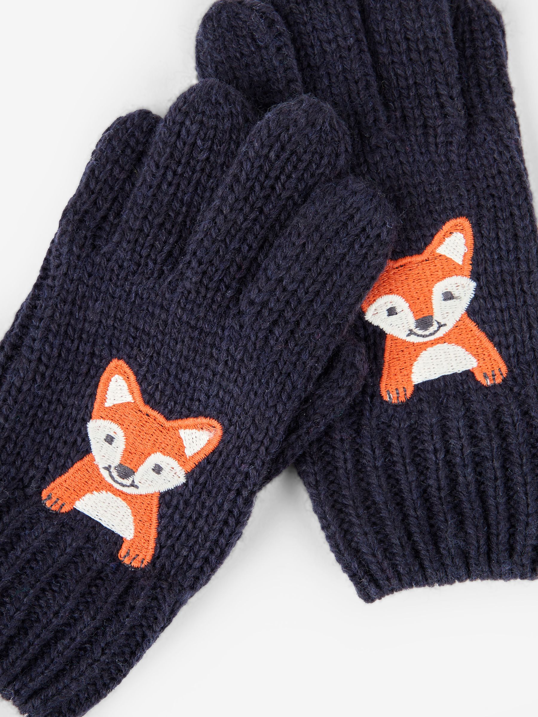 Indigo Fox Appliqué Gloves - Image 2 of 5