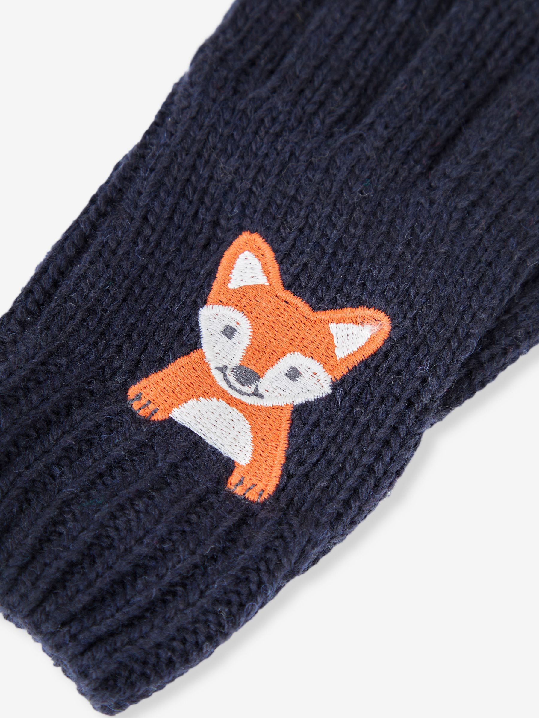 Indigo Fox Appliqué Gloves - Image 3 of 5