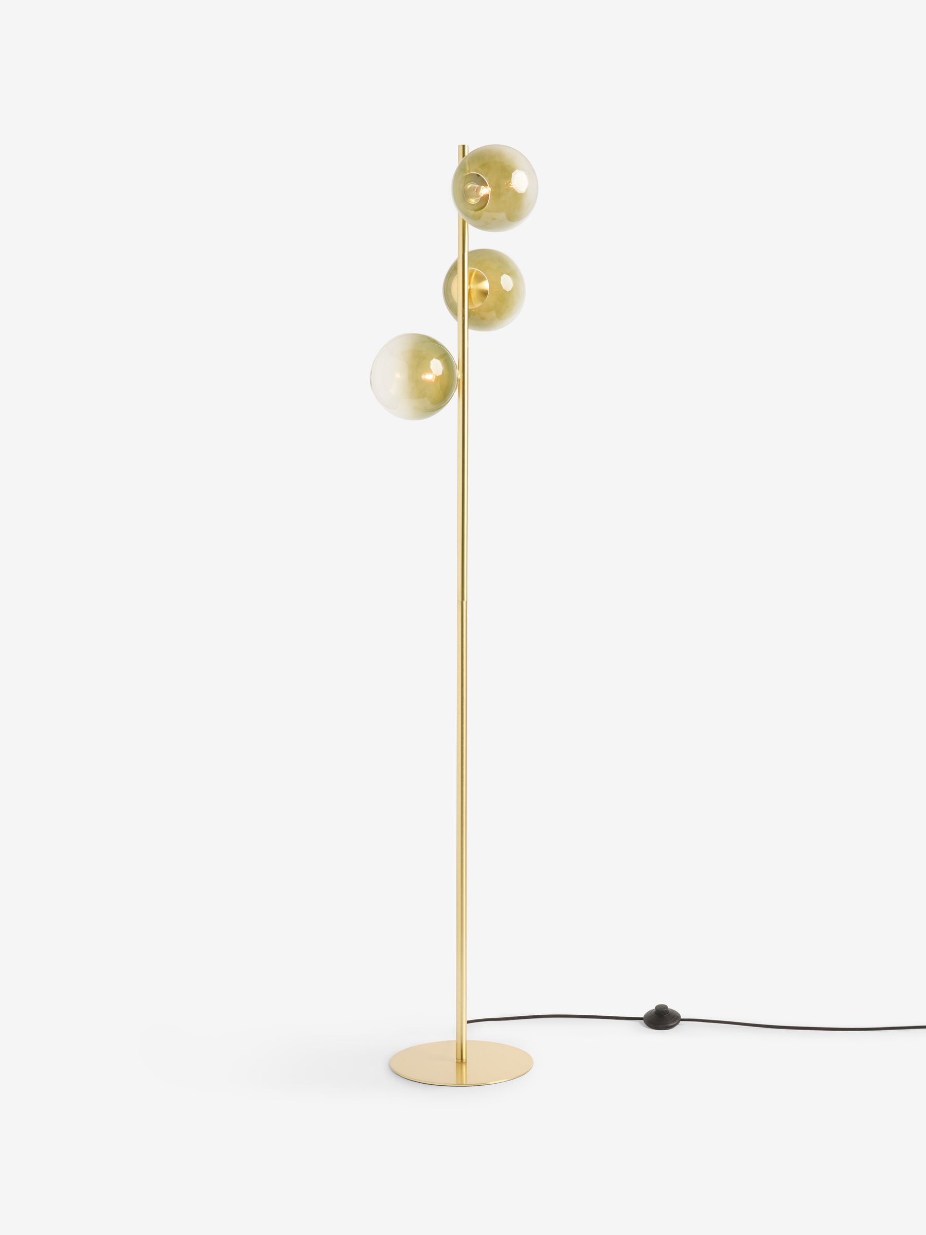 Globe Floor Lamp in Brass/Green Ombre - Image 5 of 5