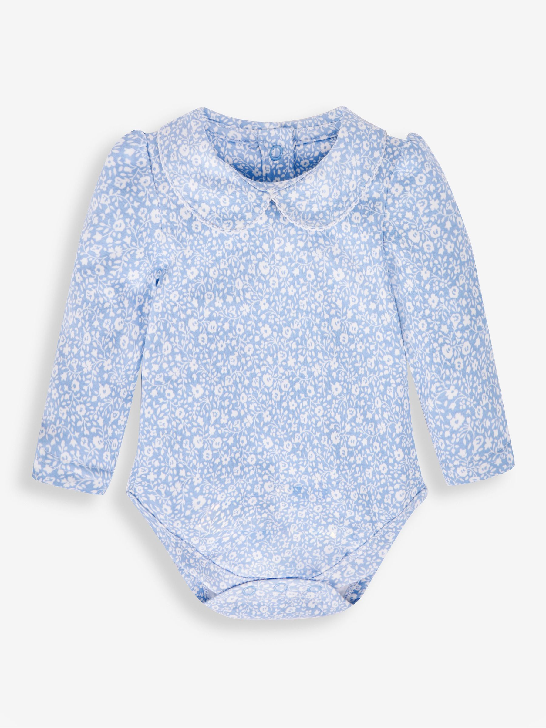 Blue Girls' Ditsy Floral Peter Pan Baby Body - Image 1 of 2