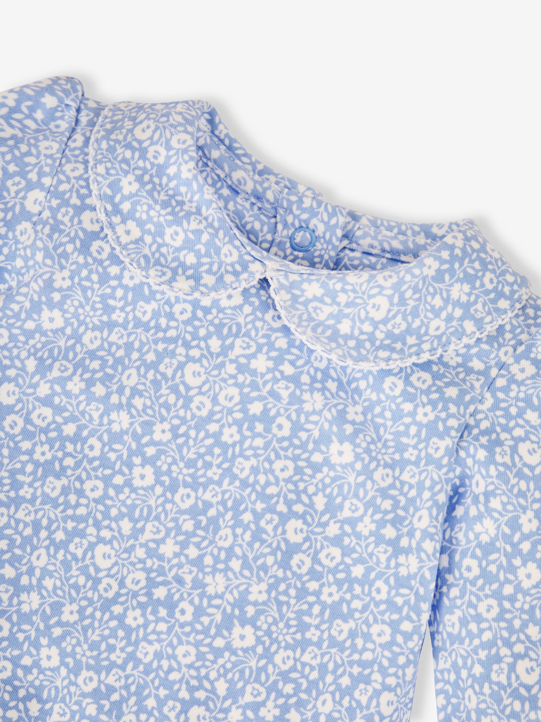 Blue Girls' Ditsy Floral Peter Pan Baby Body - Image 2 of 2