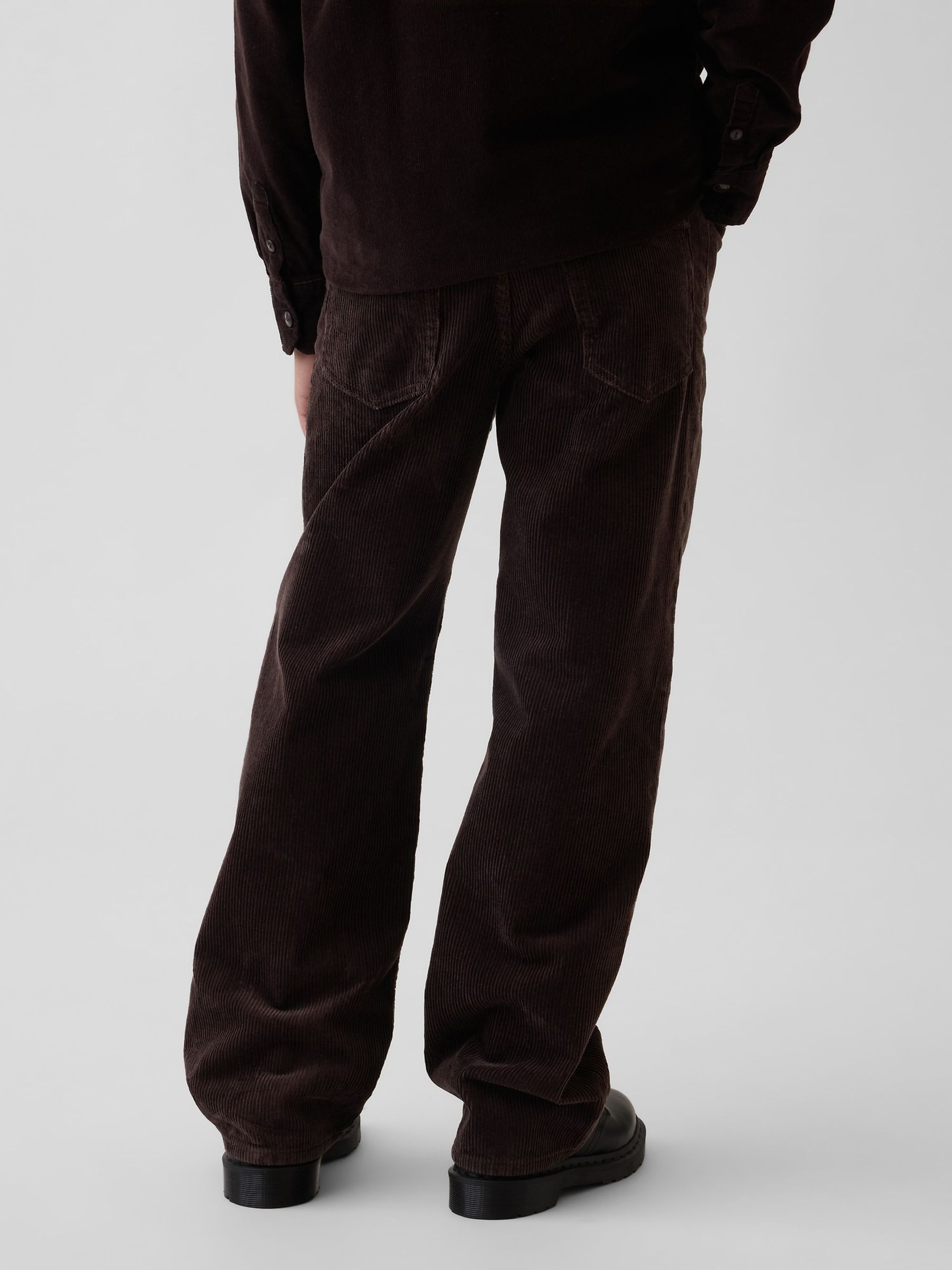 Dark Brown Corduroy '90s Loose Jeans - Image 2 of 4 Dark Brown Corduroy '90s Loose Jeans - Image 2 of 4