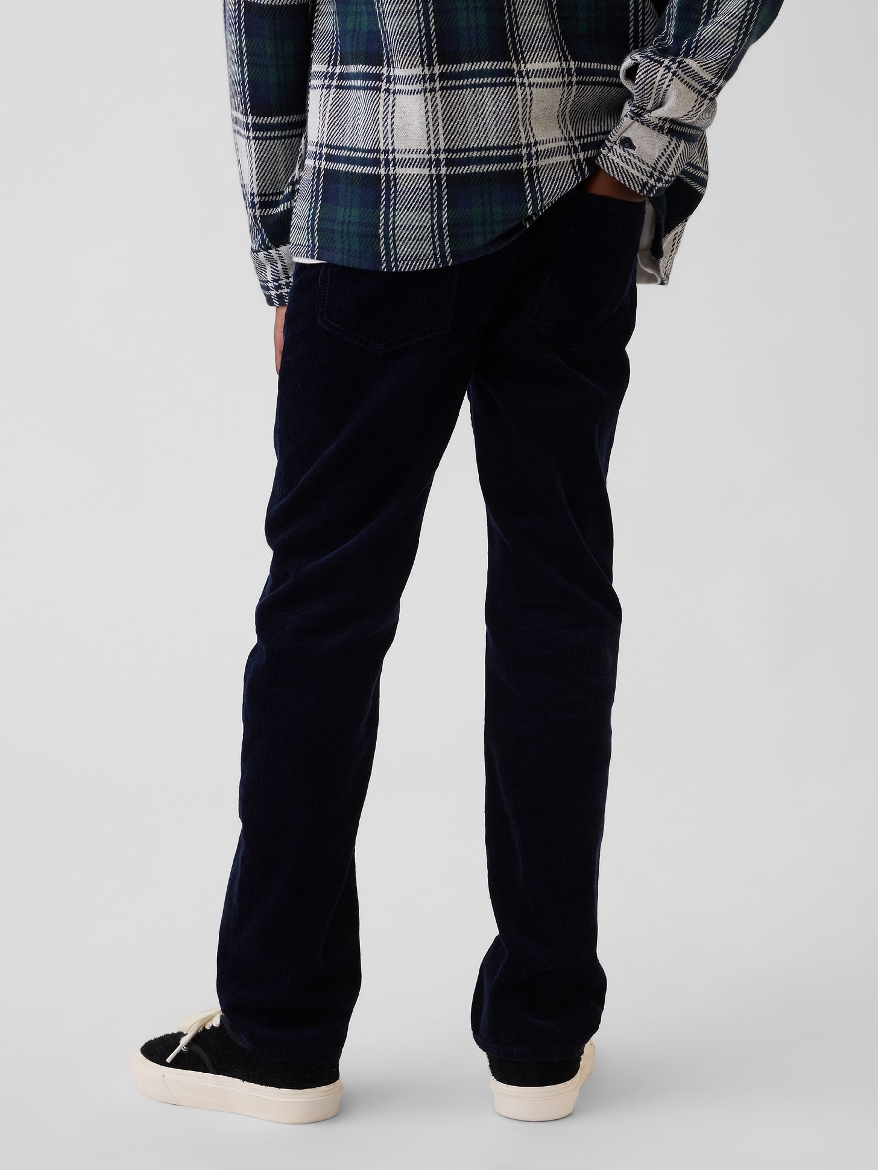 Navy Relaxed Straight Corduroy Jeans - Image 2 of 6