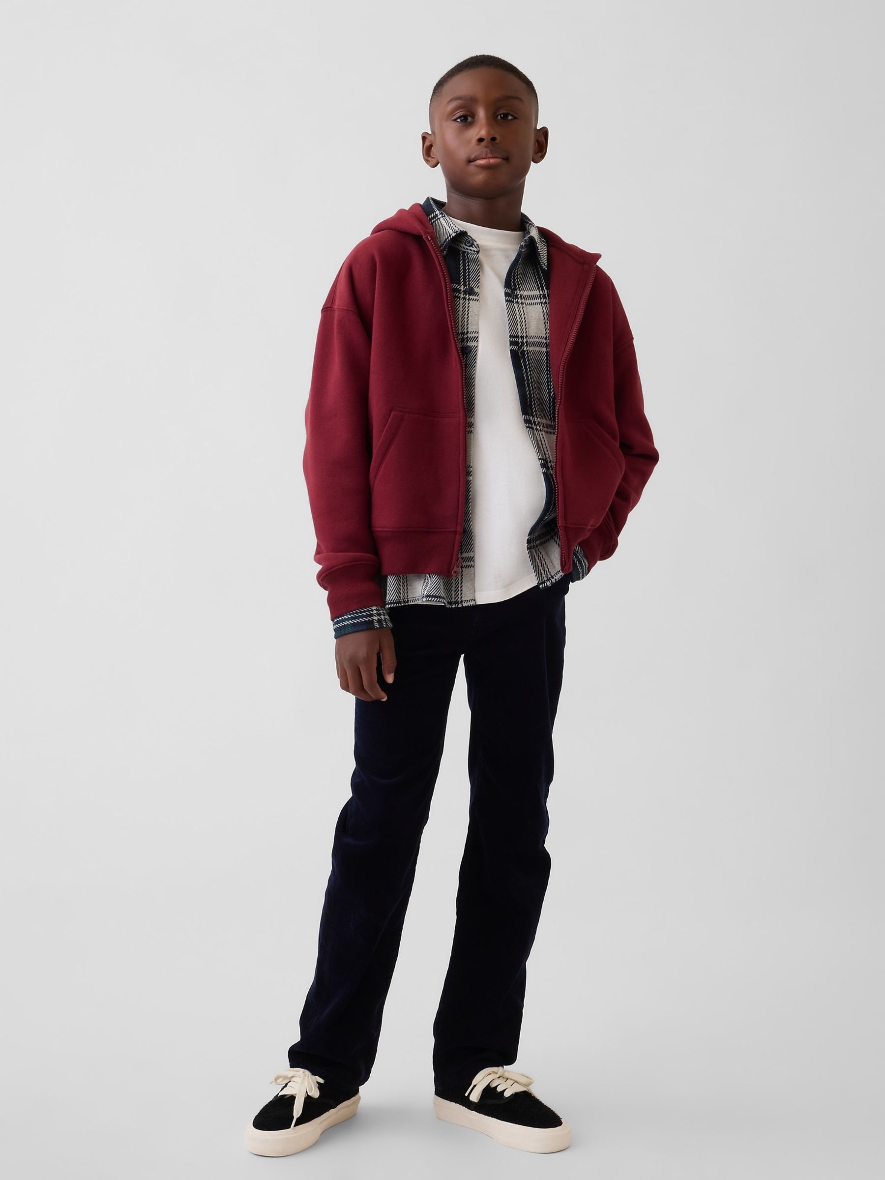 Navy Relaxed Straight Corduroy Jeans - Image 4 of 6