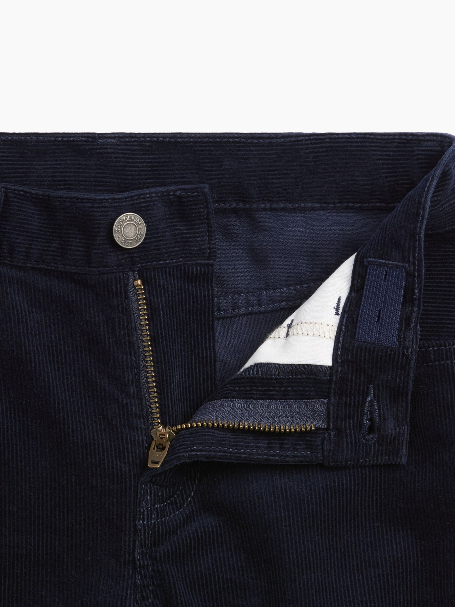 Navy Relaxed Straight Corduroy Jeans - Image 6 of 6 Navy Relaxed Straight Corduroy Jeans - Image 6 of 6