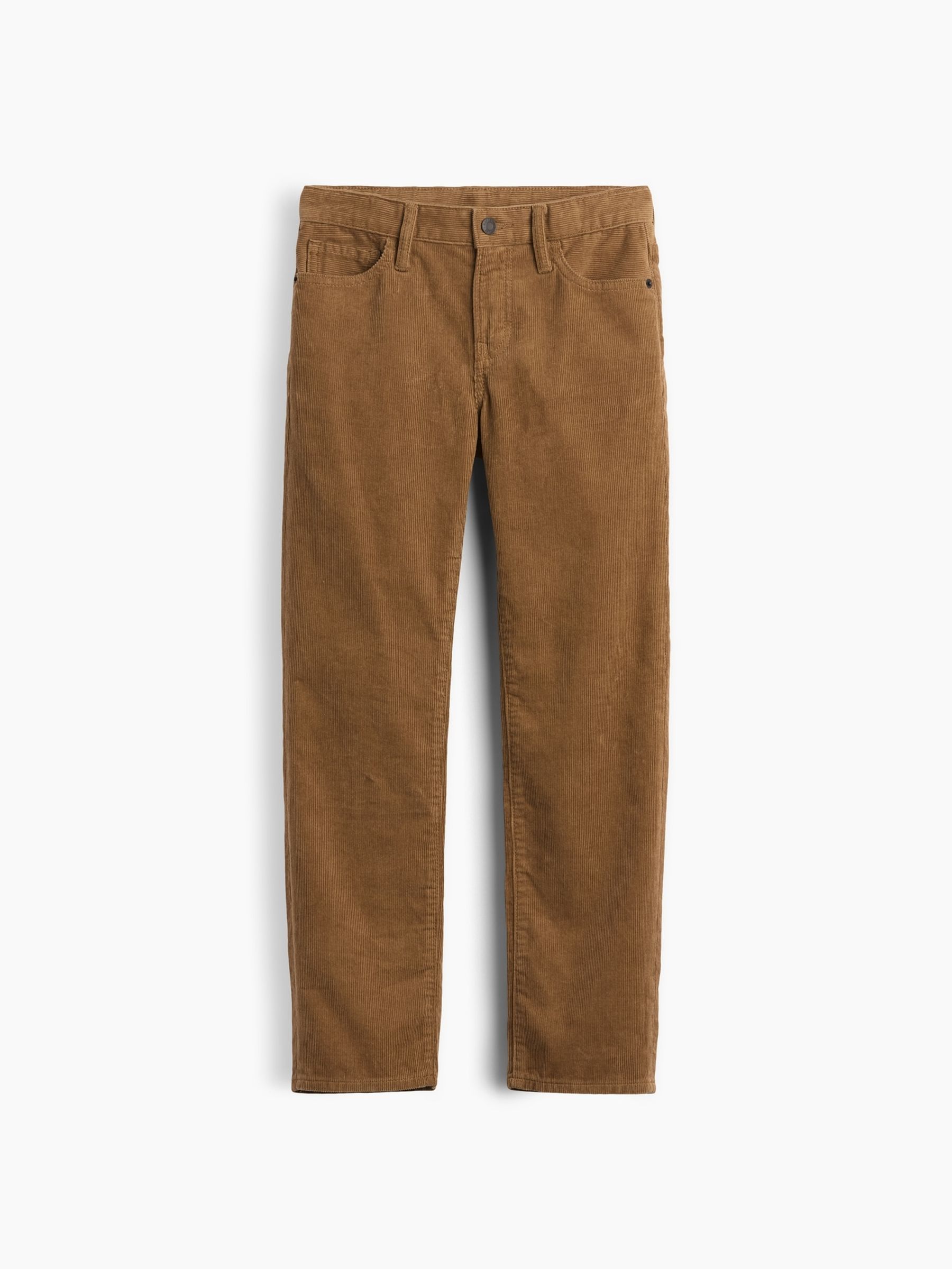 Tan Brown Corduroy Relaxed Straight Jeans - Image 5 of 6
