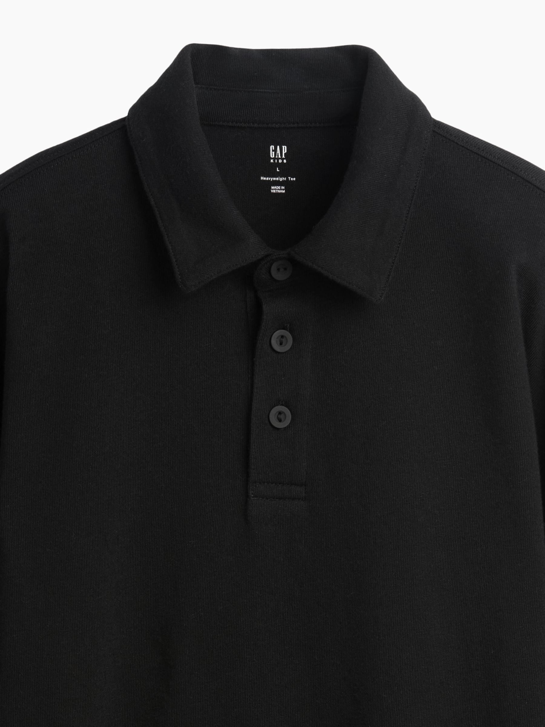 Black Heavyweight Relaxed Polo Shirt - Image 5 of 5