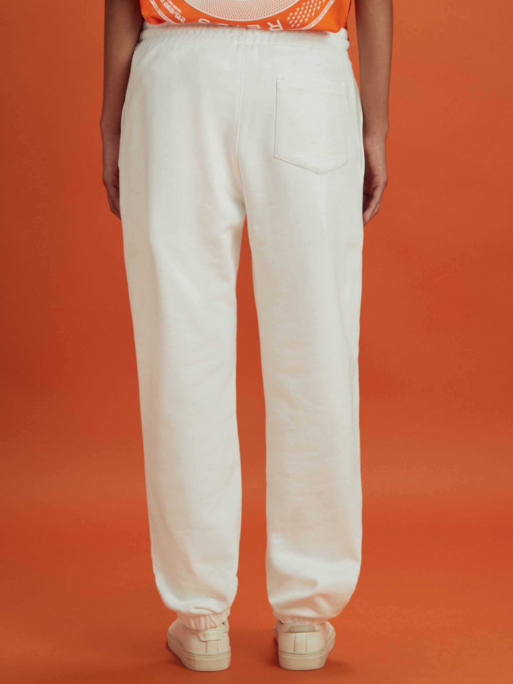 Drawstring Joggers in White - Image 10 of 12
