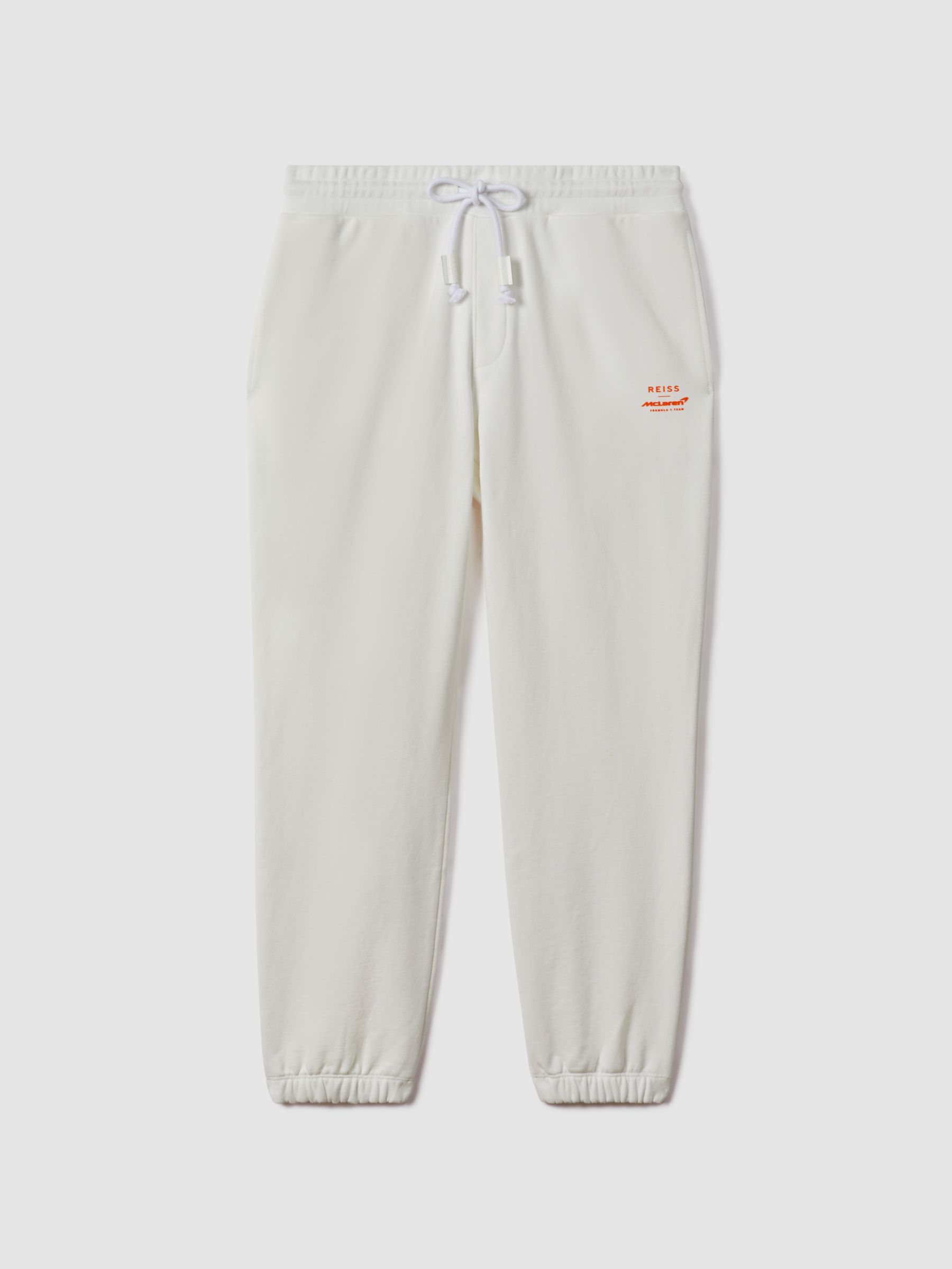 Drawstring Joggers in White - Image 2 of 12