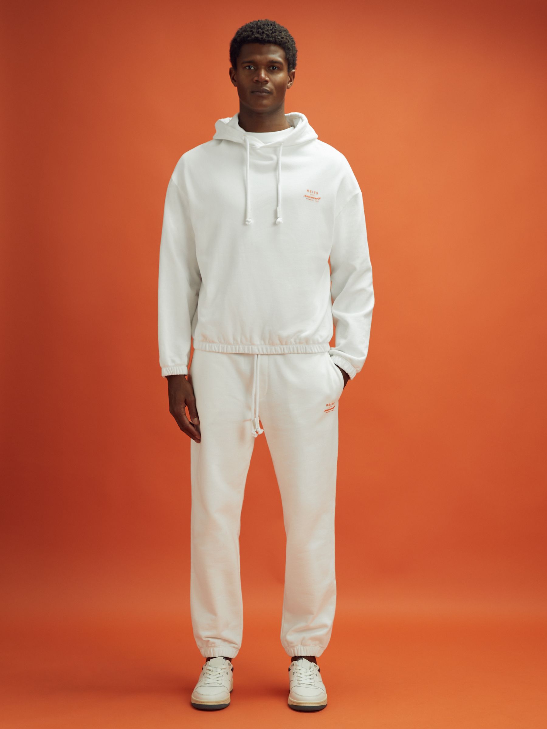 Drawstring Joggers in White - Image 4 of 12