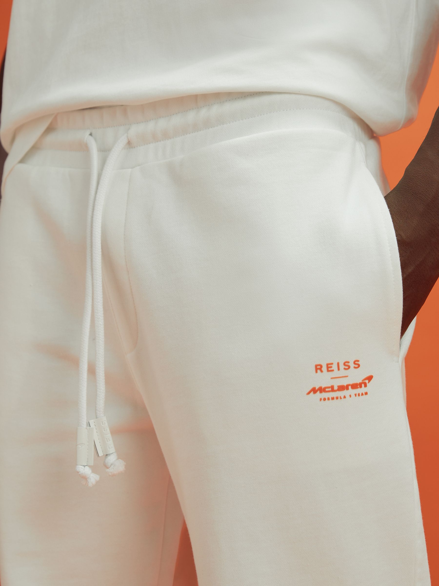 Drawstring Joggers in White - Image 5 of 12