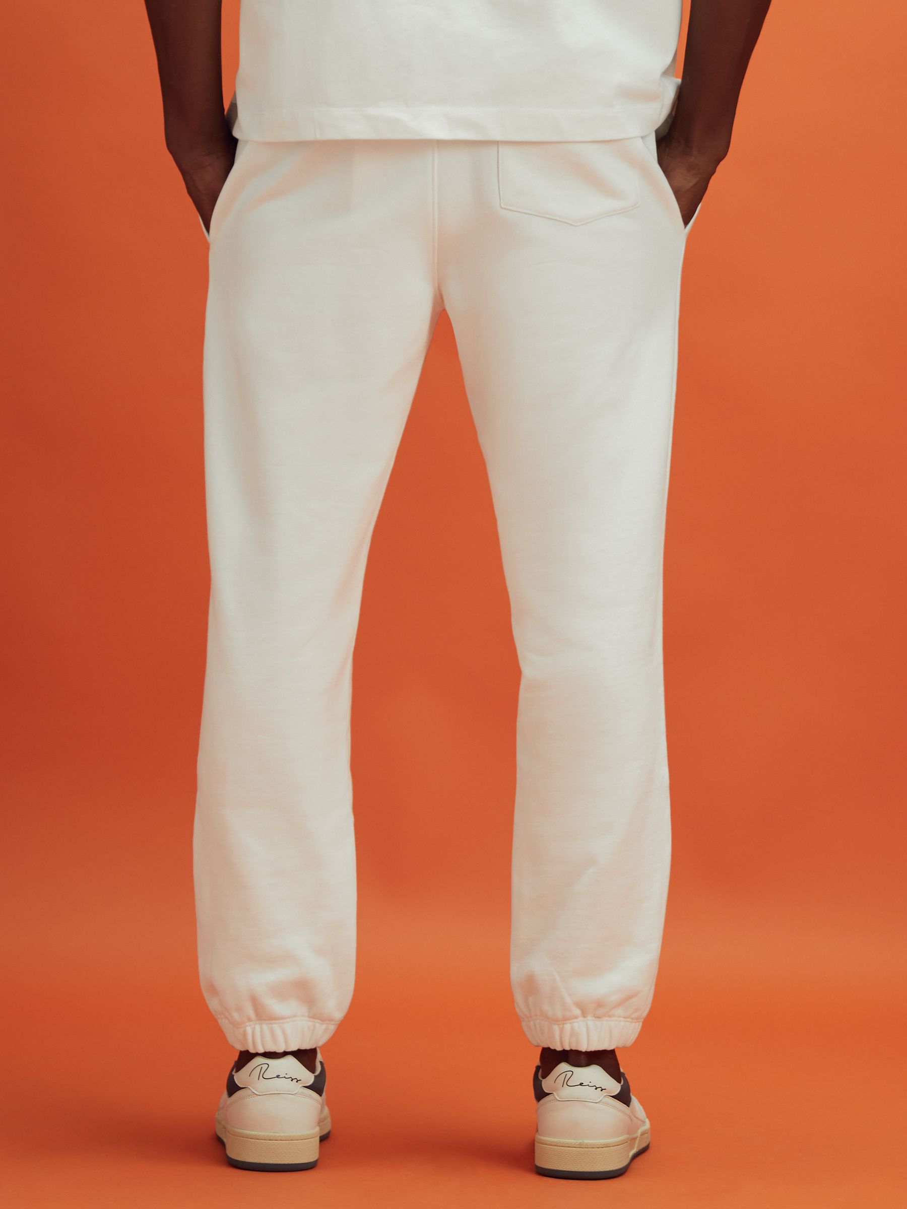 Drawstring Joggers in White - Image 6 of 12