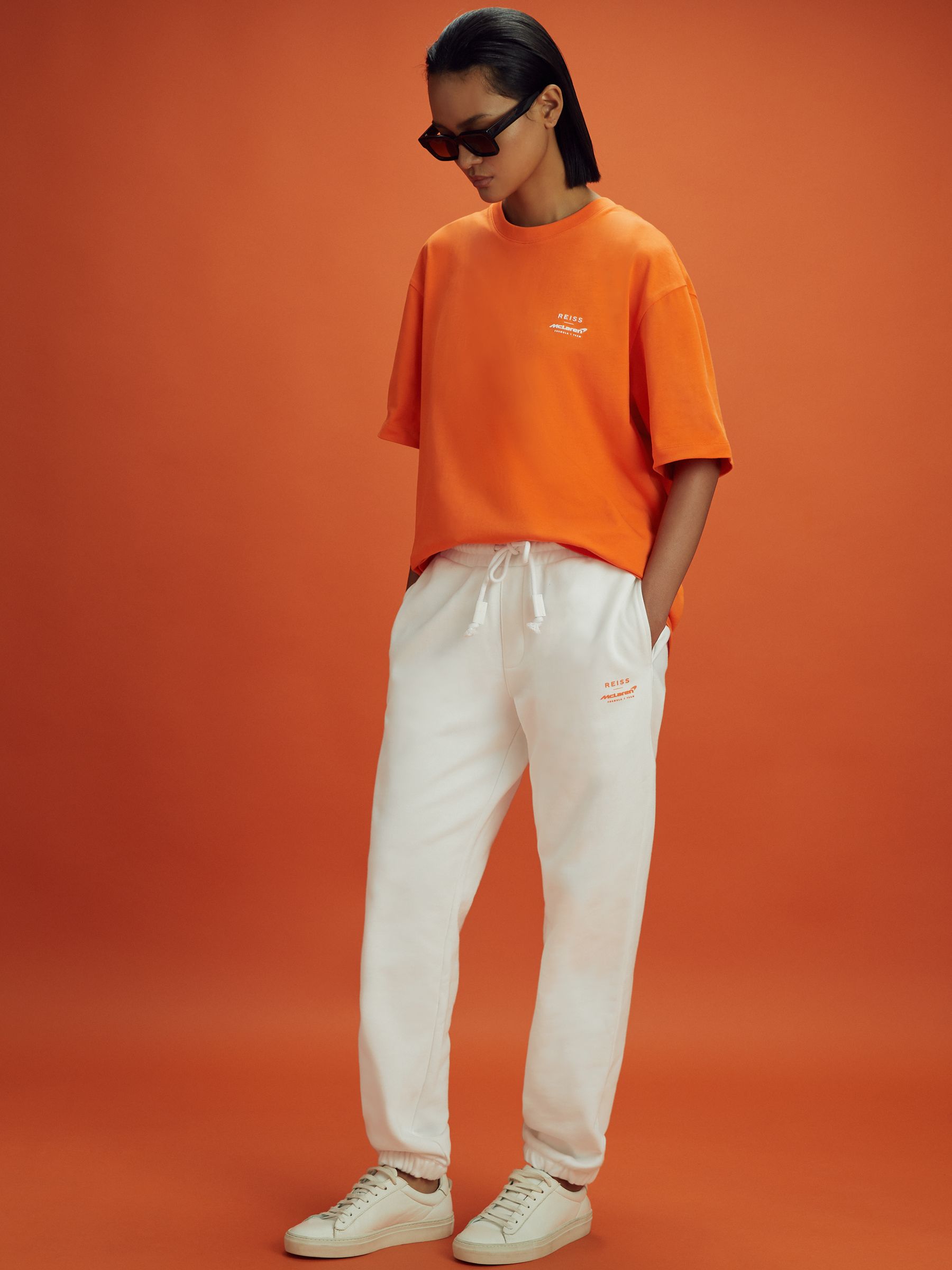 Drawstring Joggers in White - Image 7 of 12