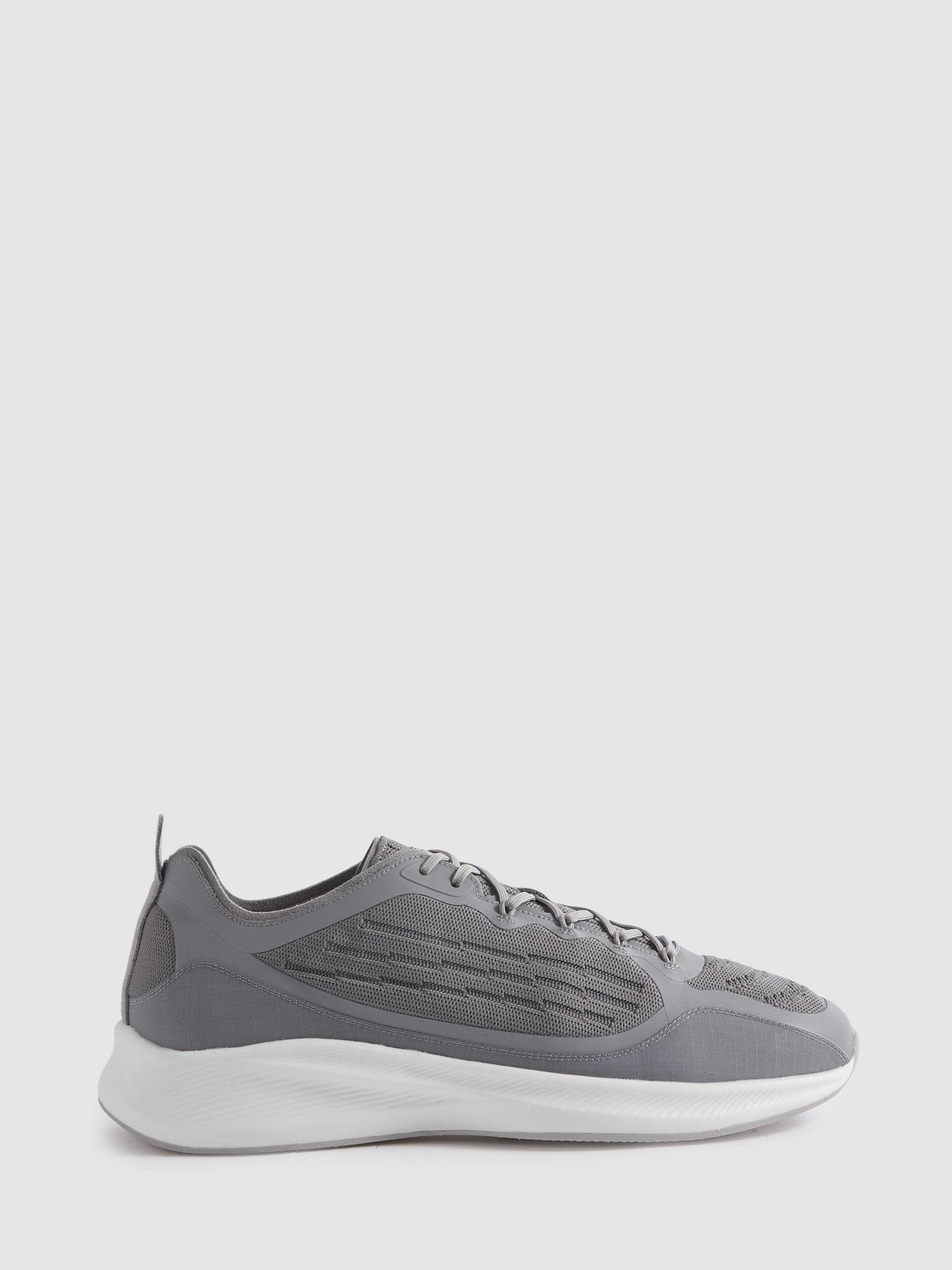 Hybrid Knit Running Trainers in Grey - Image 1 of 5