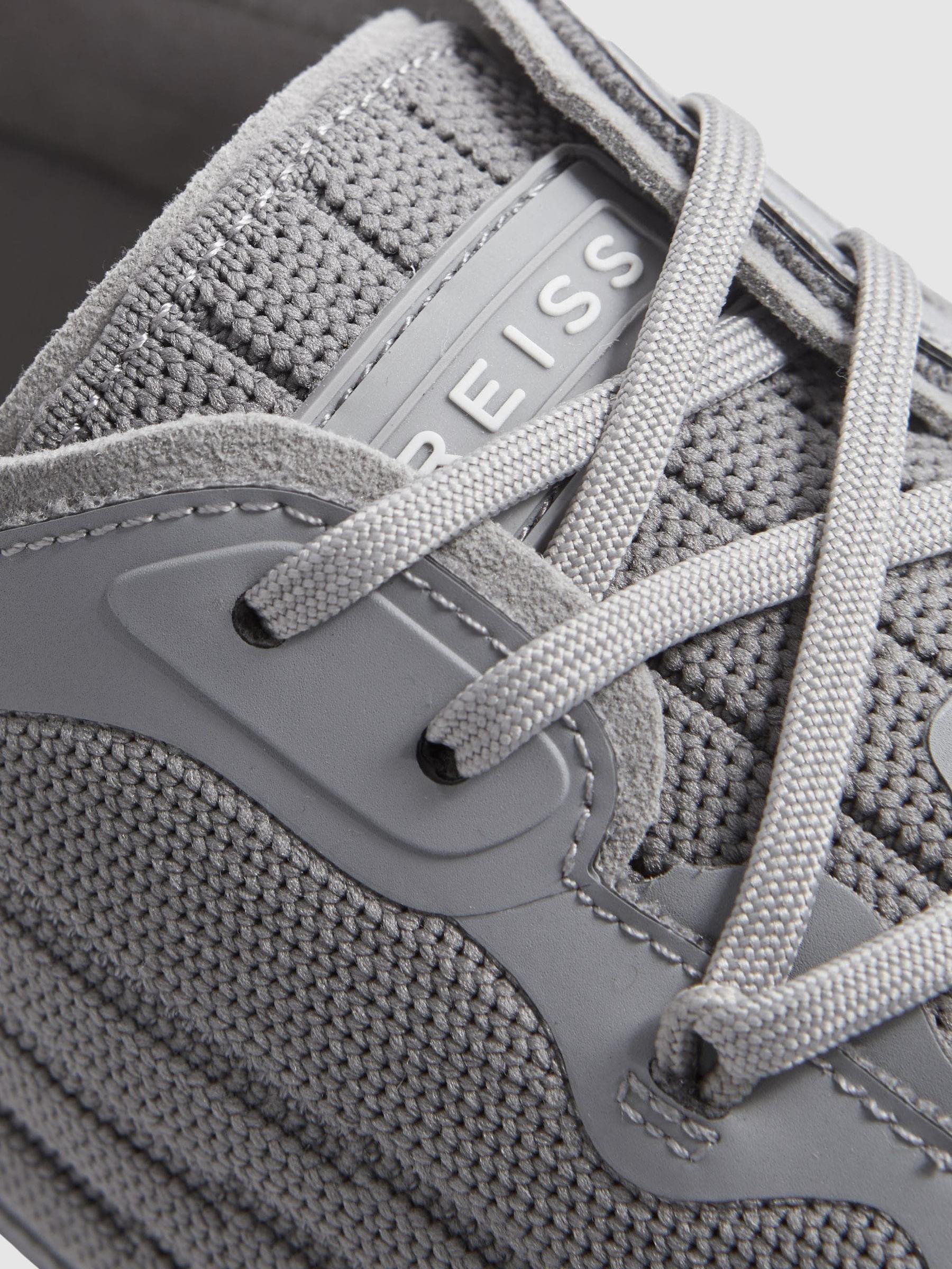 Hybrid Knit Running Trainers in Grey - Image 4 of 5