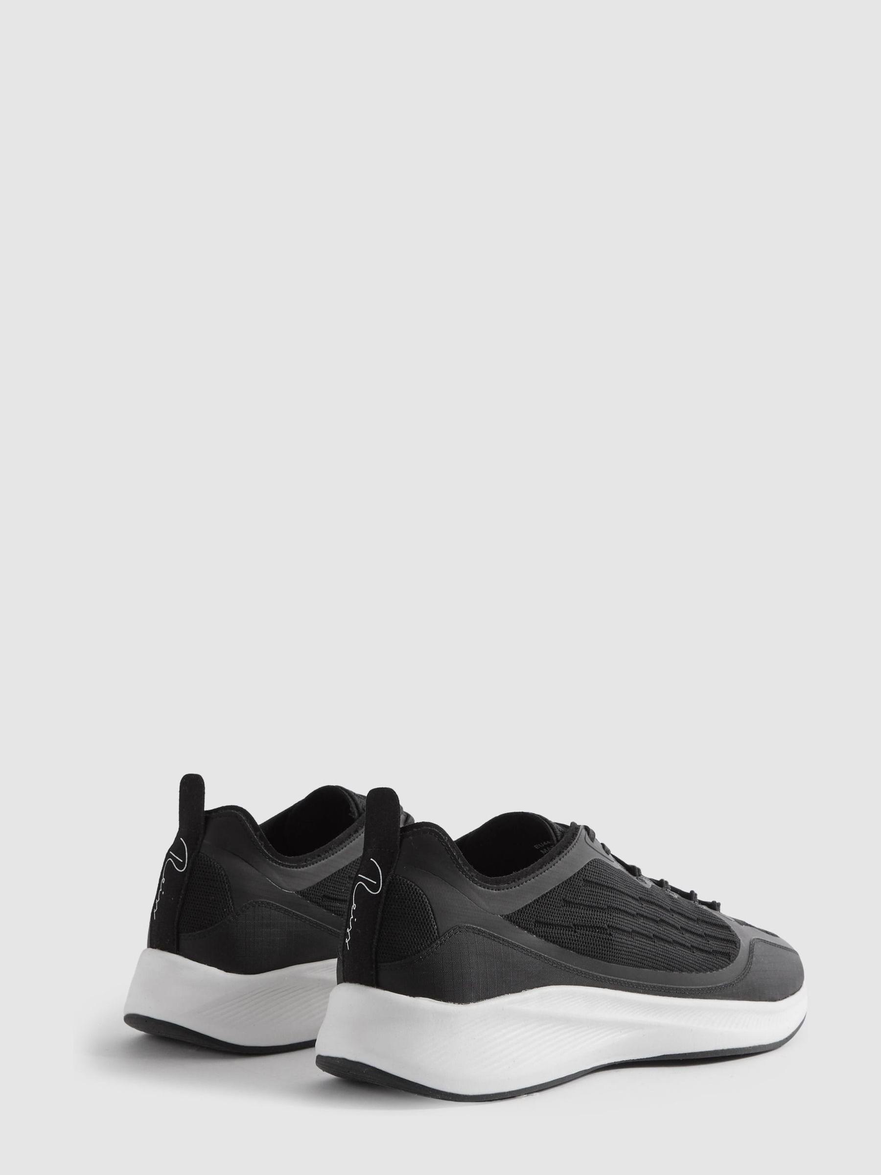 Hybrid Knit Running Trainers in Black - Image 4 of 6