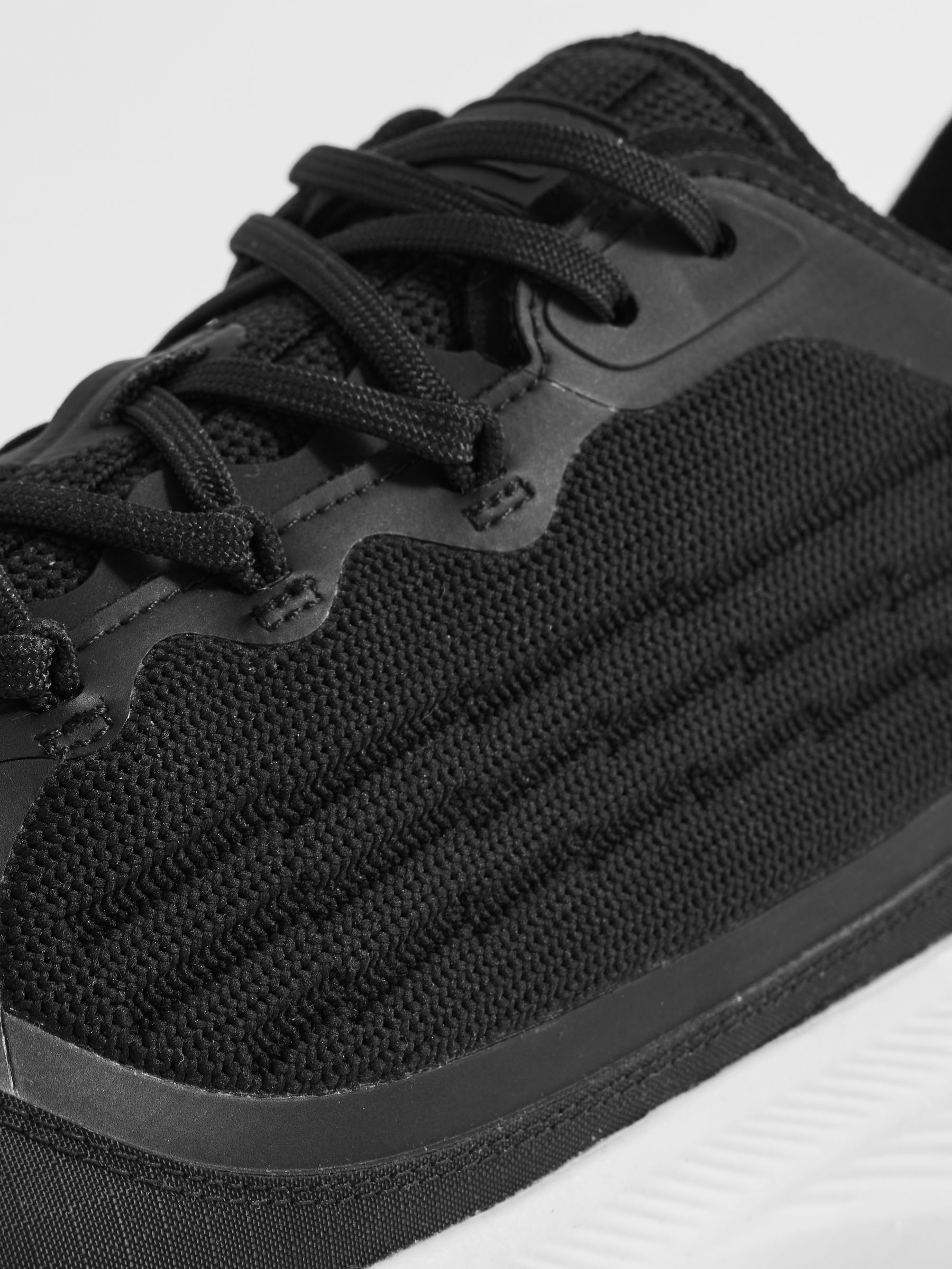 Hybrid Knit Running Trainers in Black - Image 6 of 6