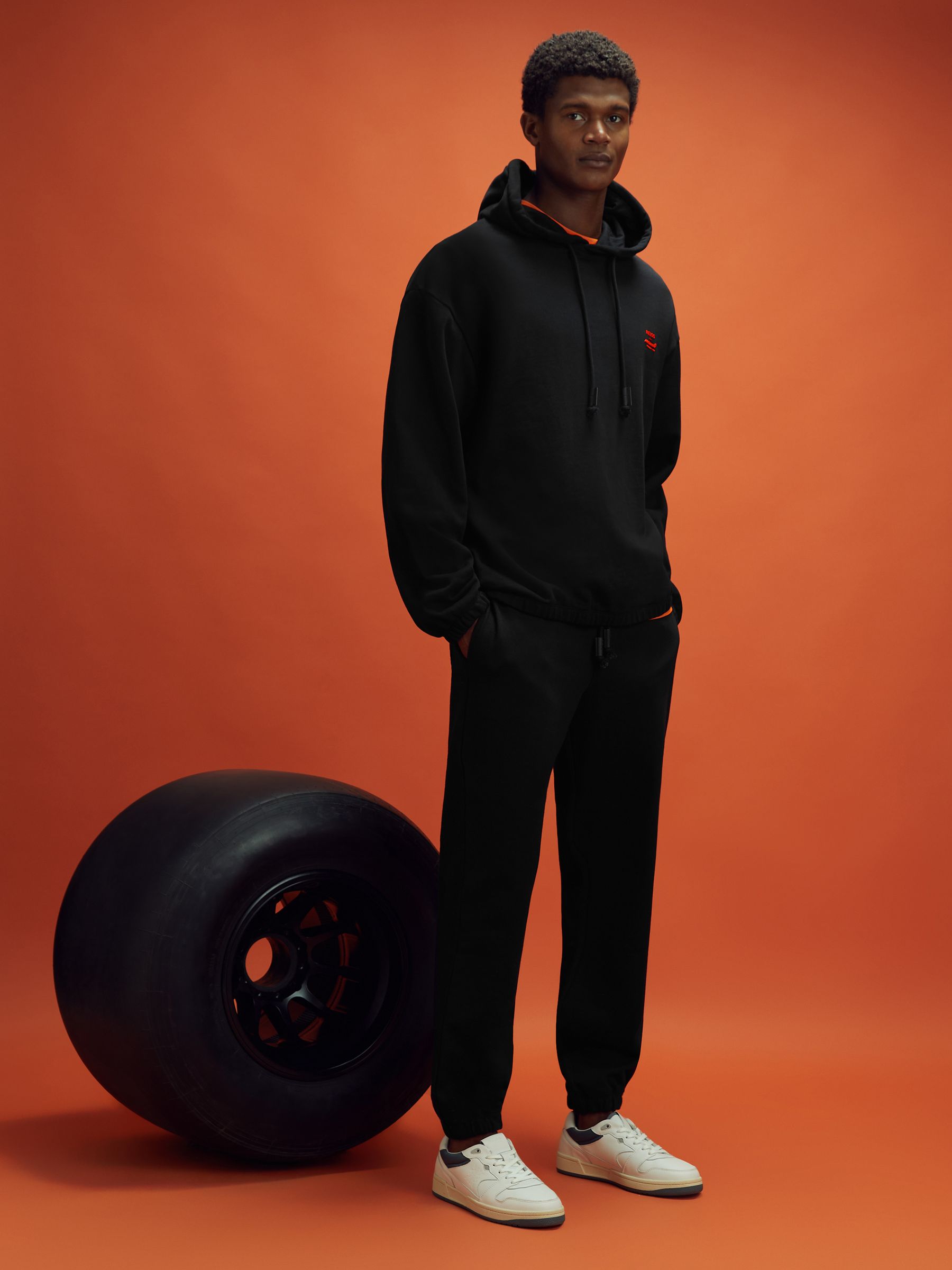 McLaren F1 Cotton Drawstring Joggers in Black - Image 11 of 12