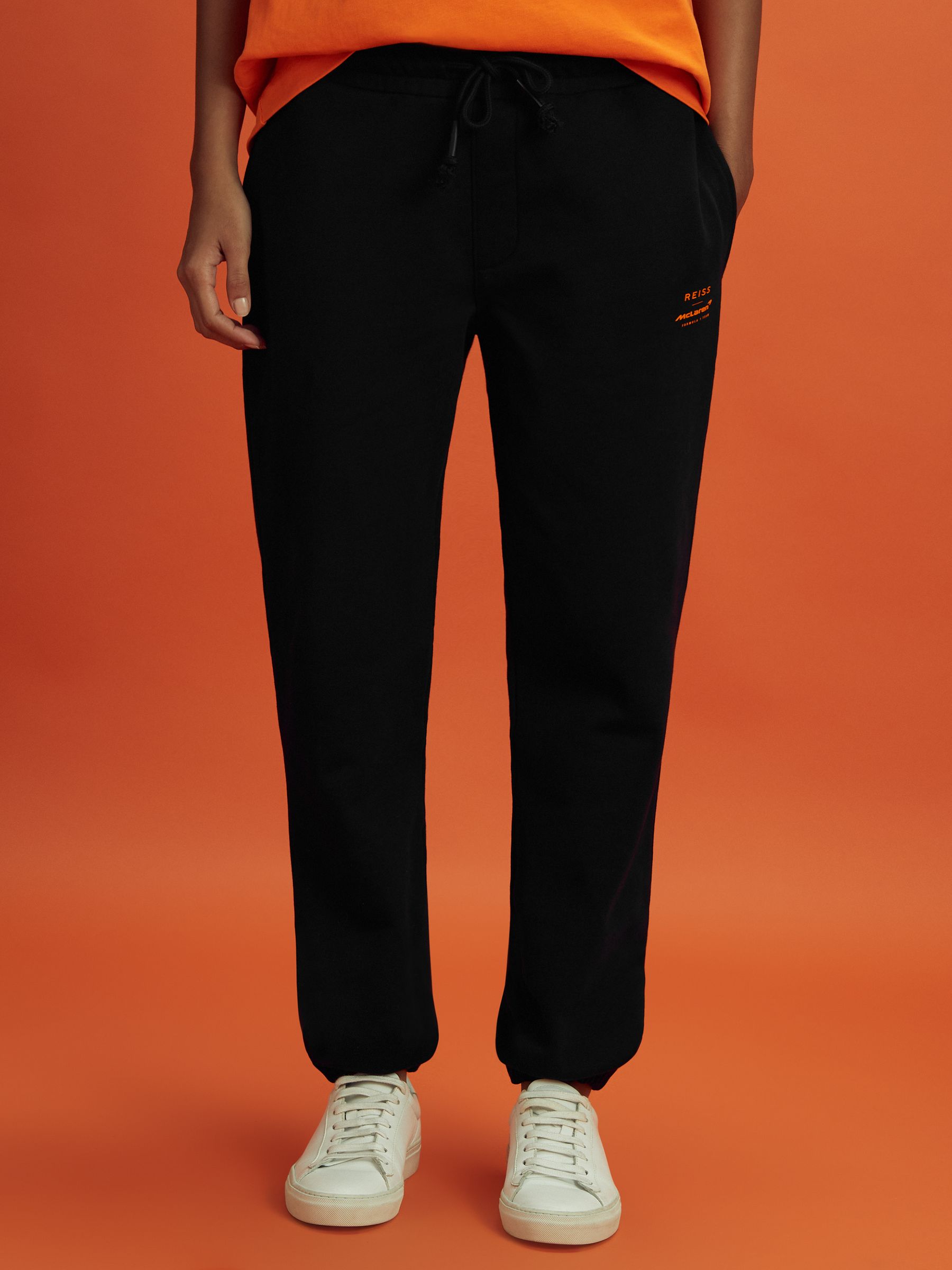 McLaren F1 Cotton Drawstring Joggers in Black - Image 3 of 12