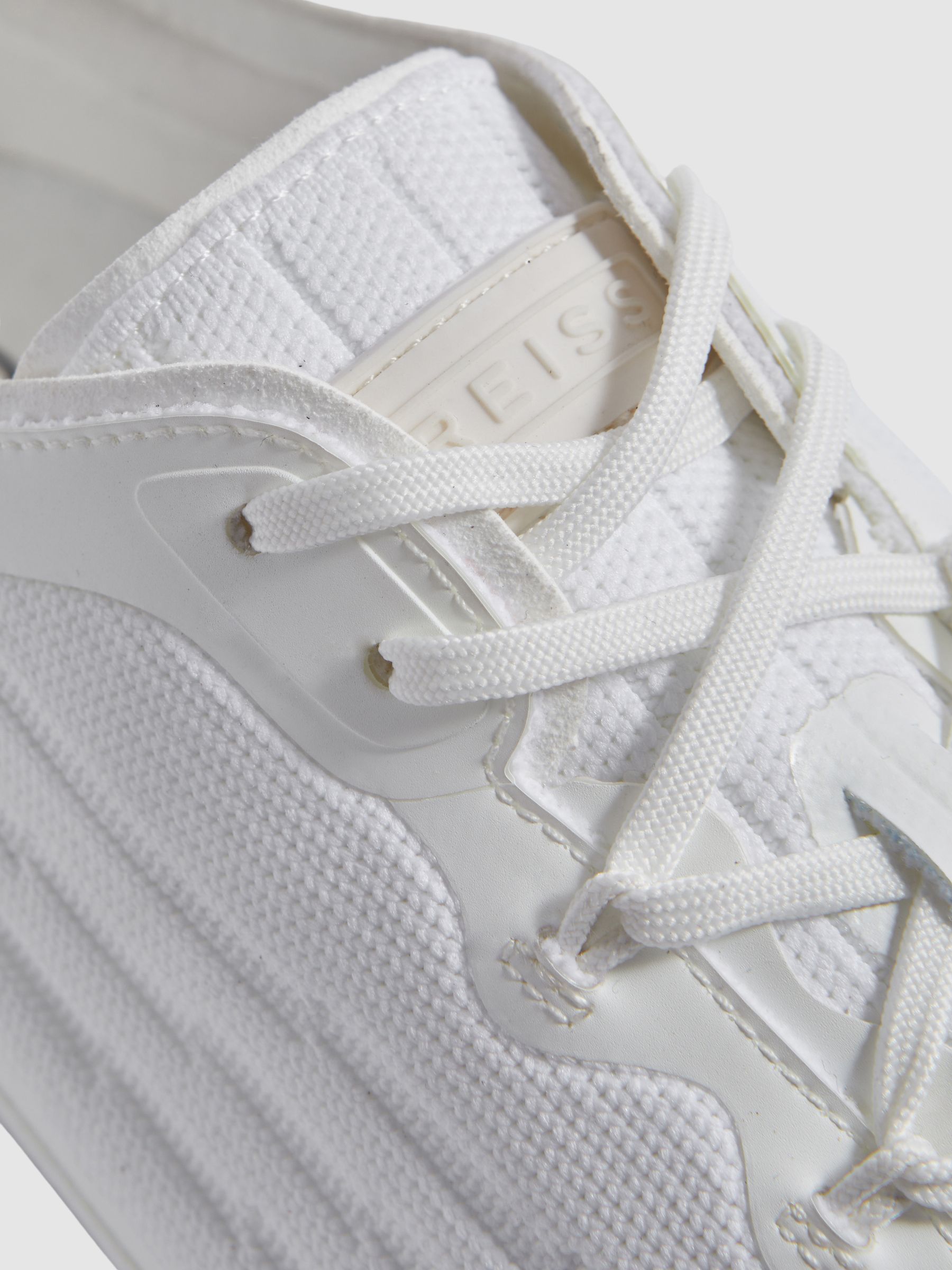 Hybrid Knit Running Trainers in White - Image 4 of 5