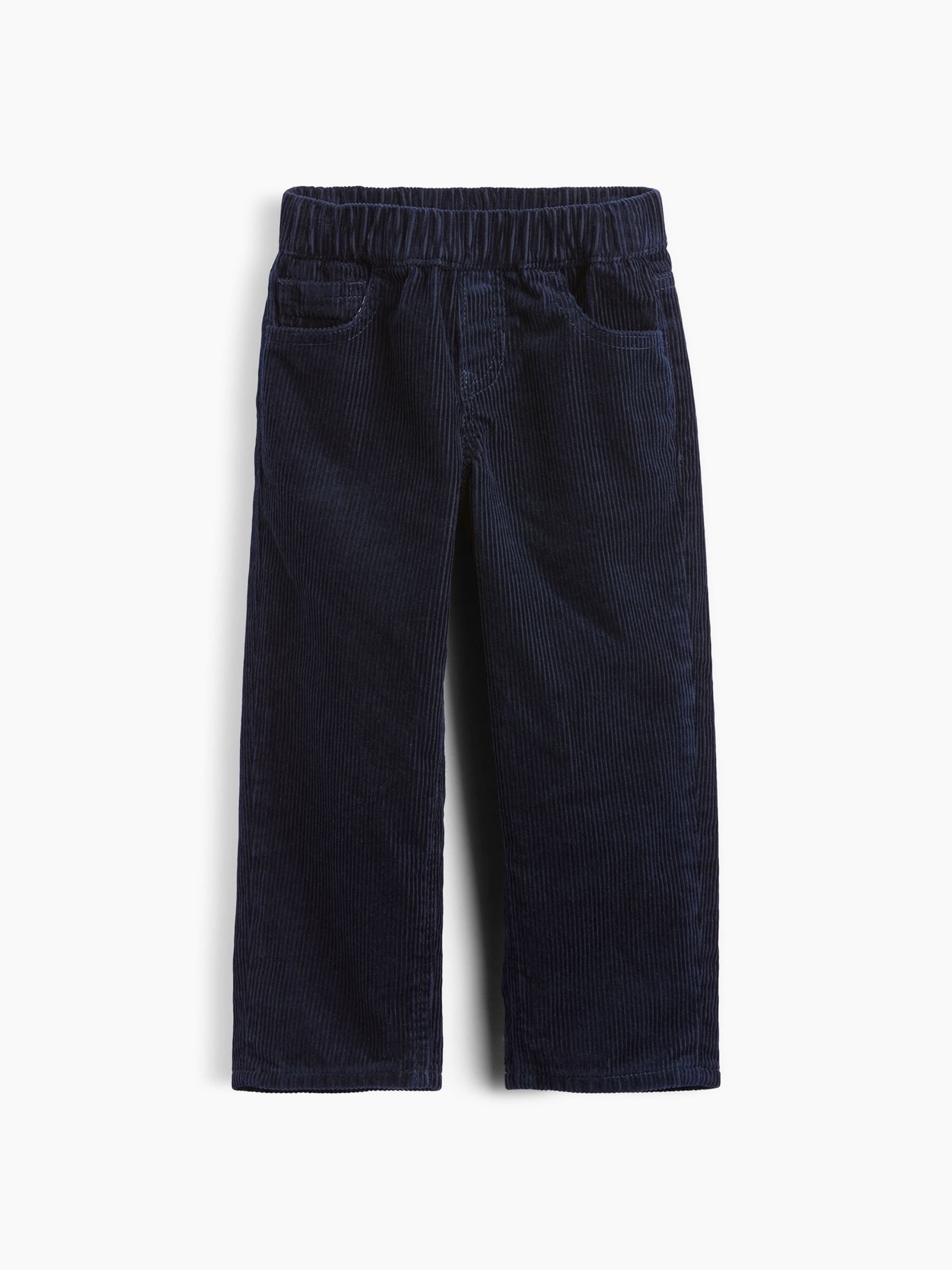 Navy Corduroy Pull On Baggy Trousers - Image 1 of 3
