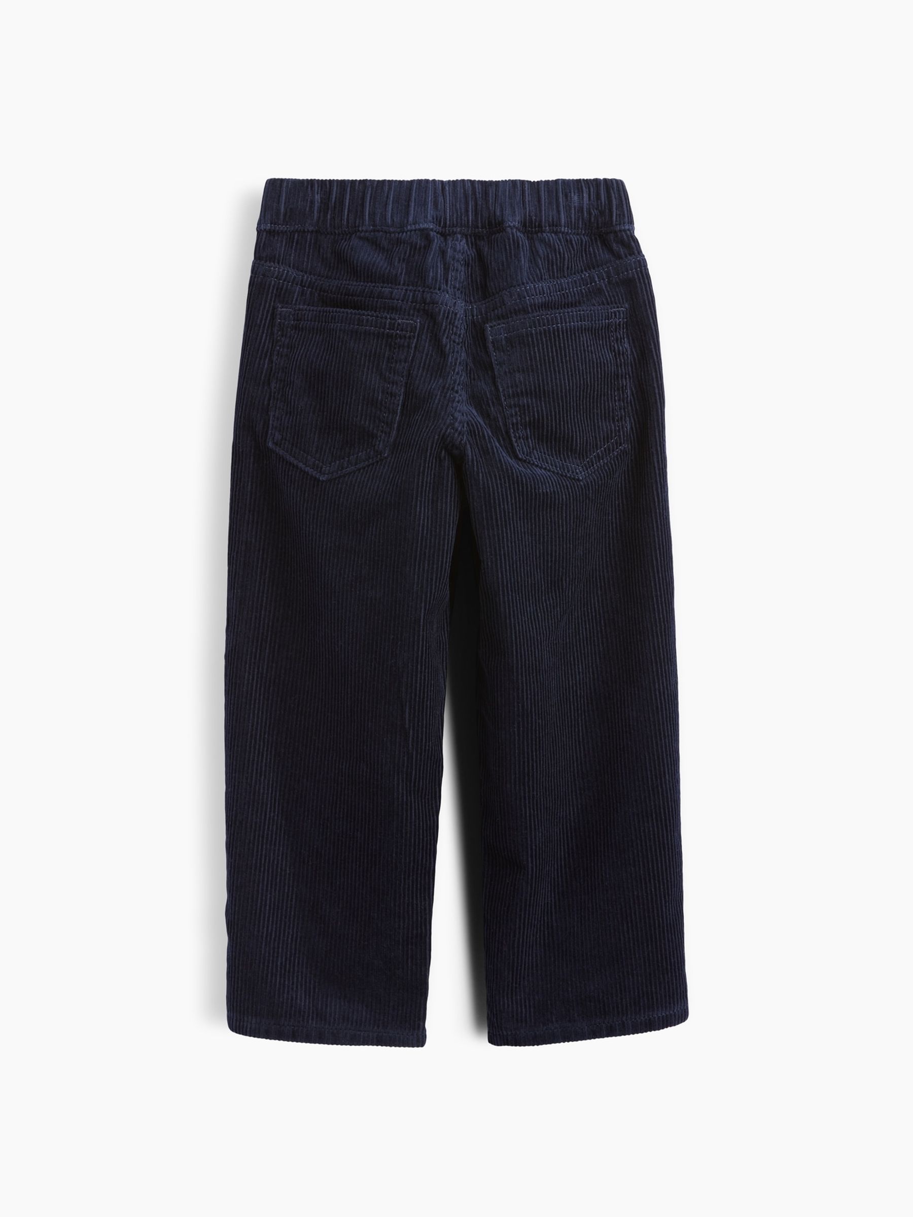 Navy Corduroy Pull On Baggy Trousers - Image 3 of 3