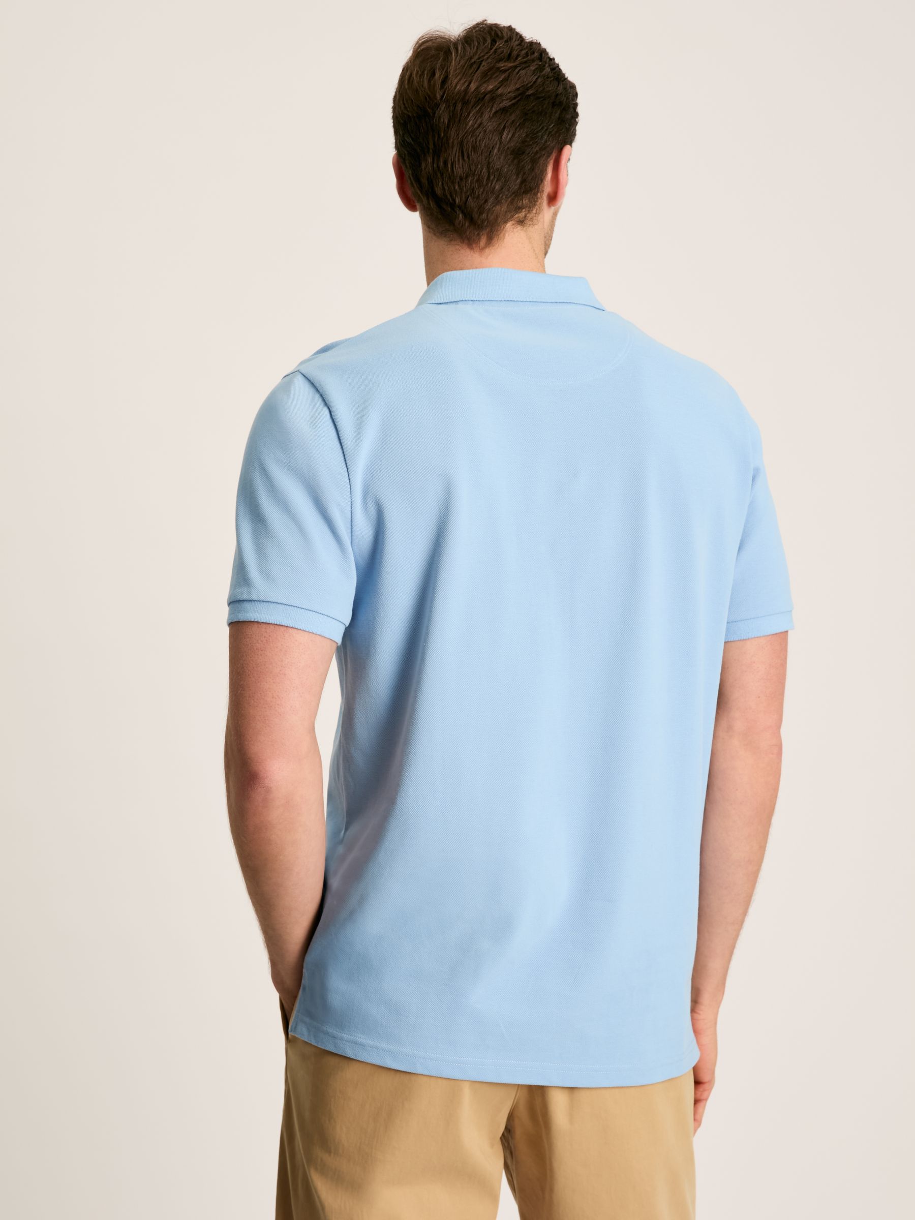Woody Light Blue Regular Fit Cotton Pique Polo Shirt - Image 2 of 6