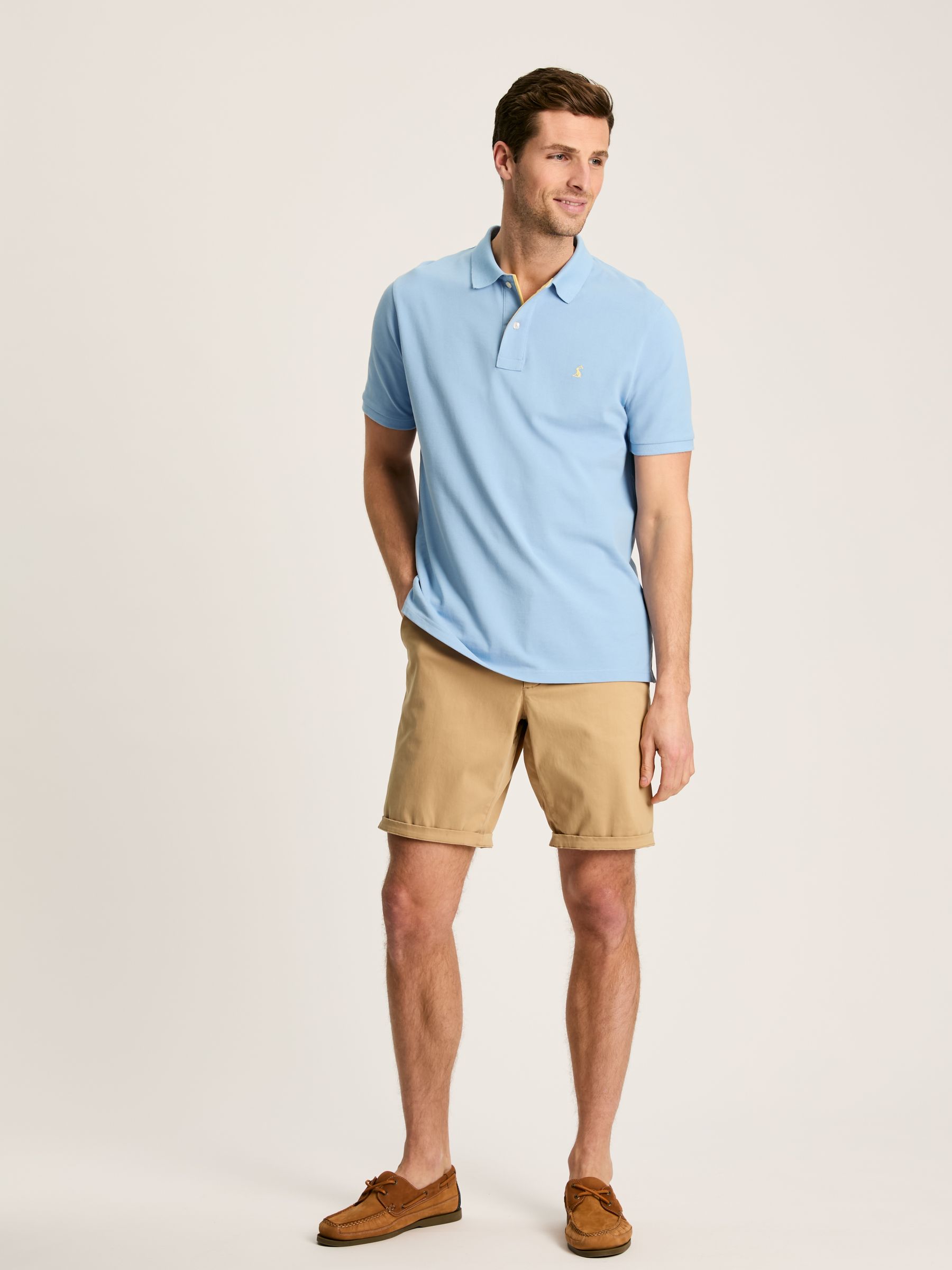 Woody Light Blue Regular Fit Cotton Pique Polo Shirt - Image 3 of 6
