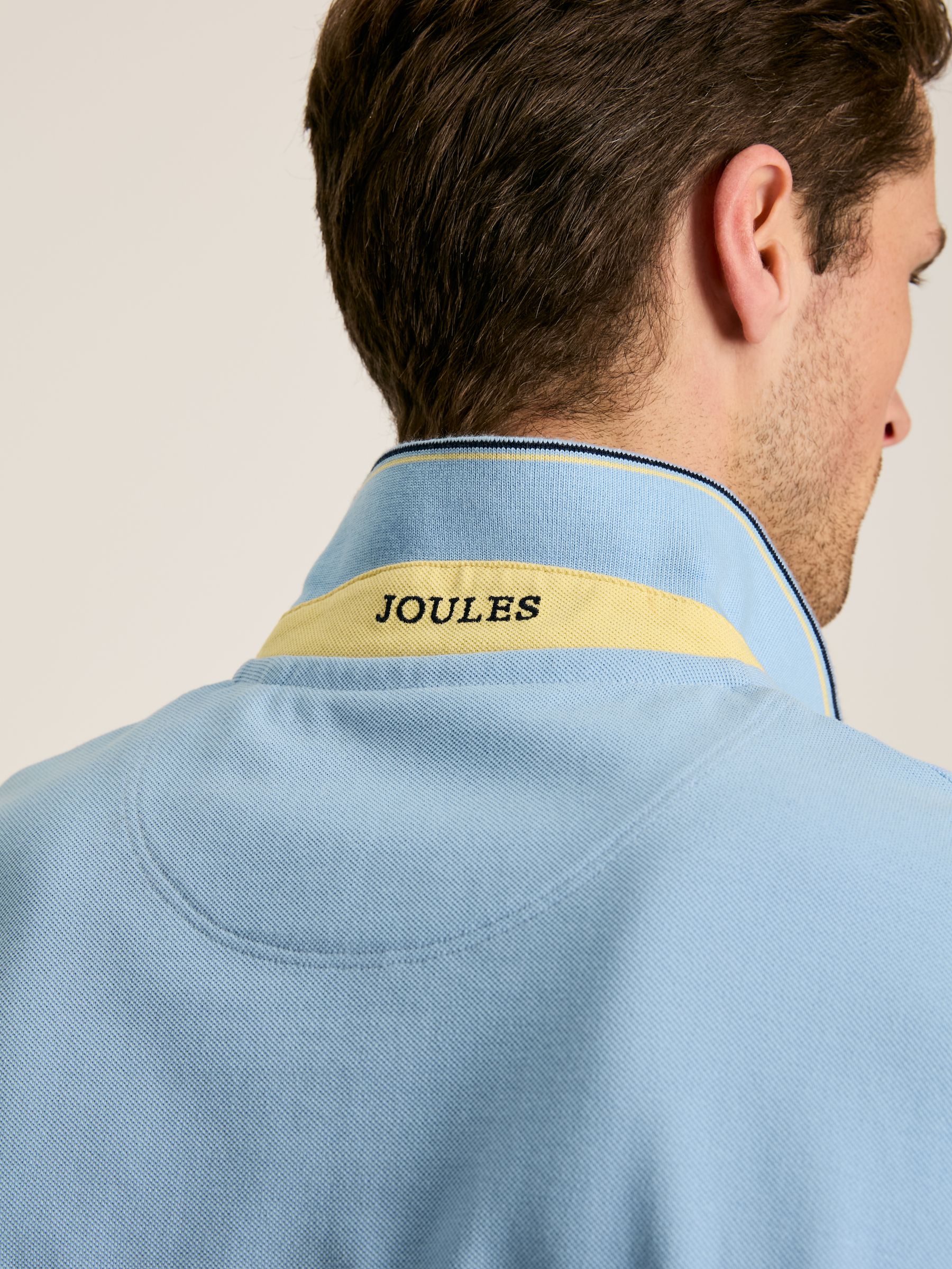 Woody Light Blue Regular Fit Cotton Pique Polo Shirt - Image 5 of 6