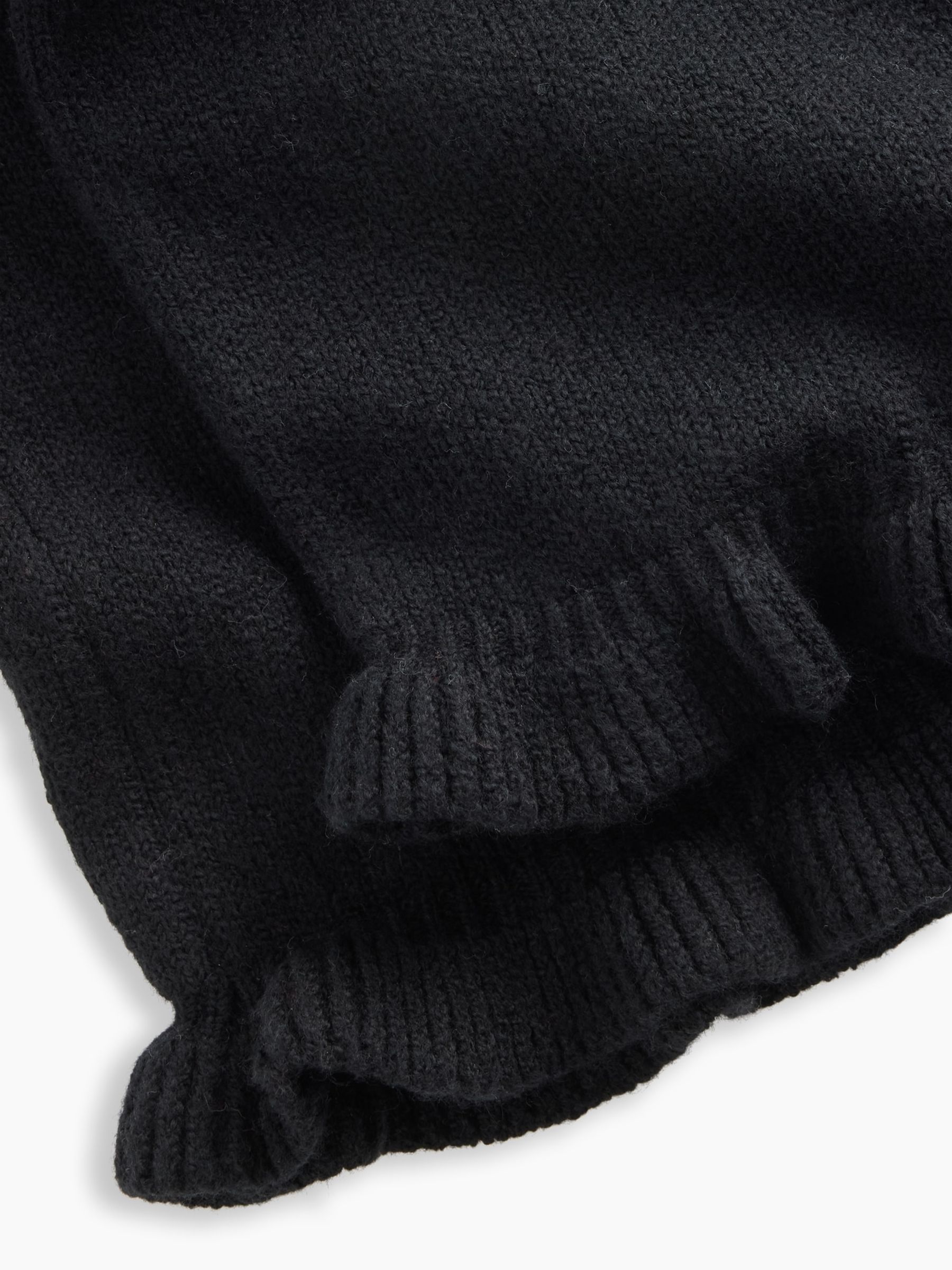 Black CashSoft Ruffle Wide-Leg Trousers - Image 2 of 2