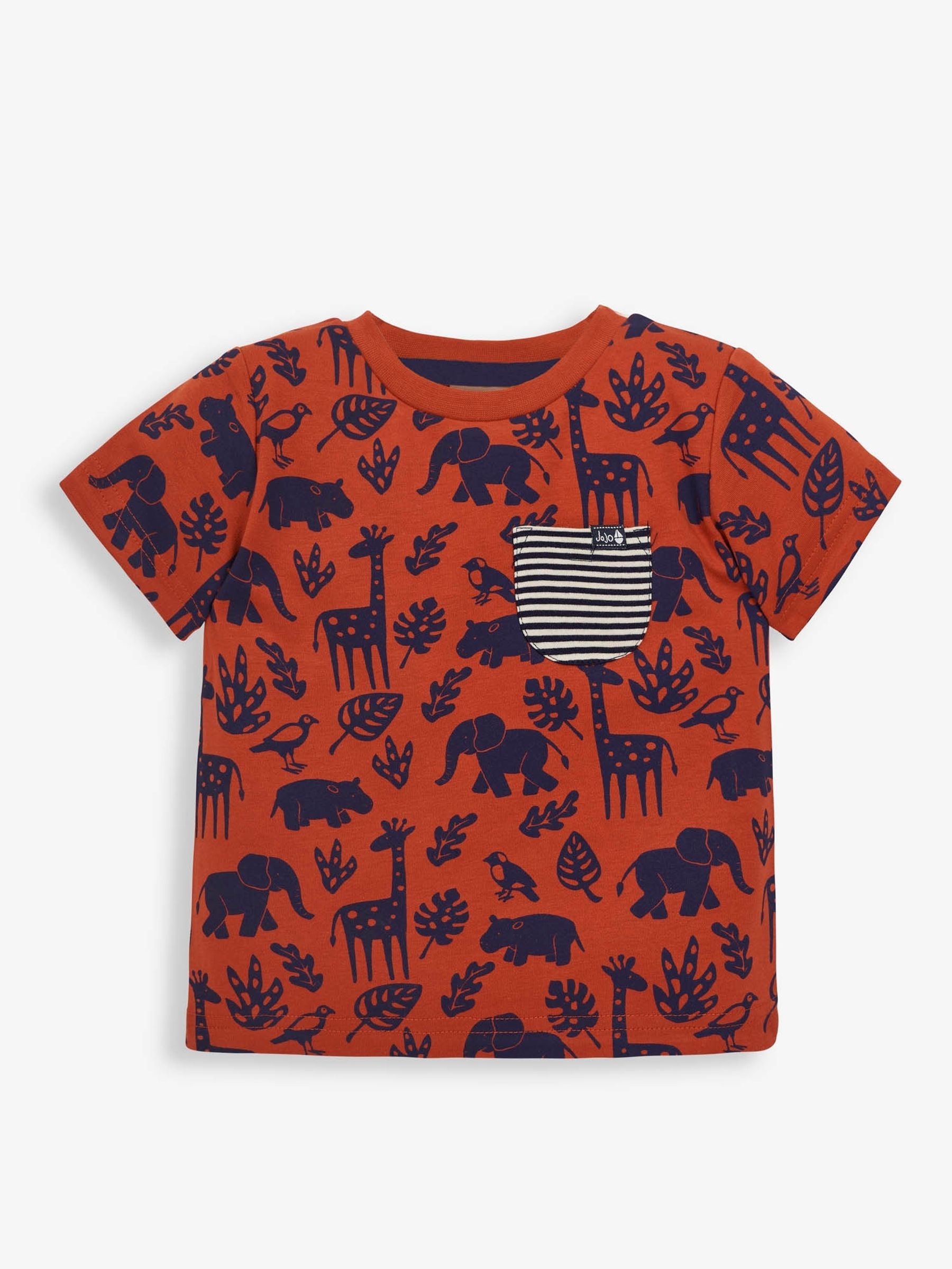 Rust Kids' Jungle Print T-Shirt - Image 1 of 4