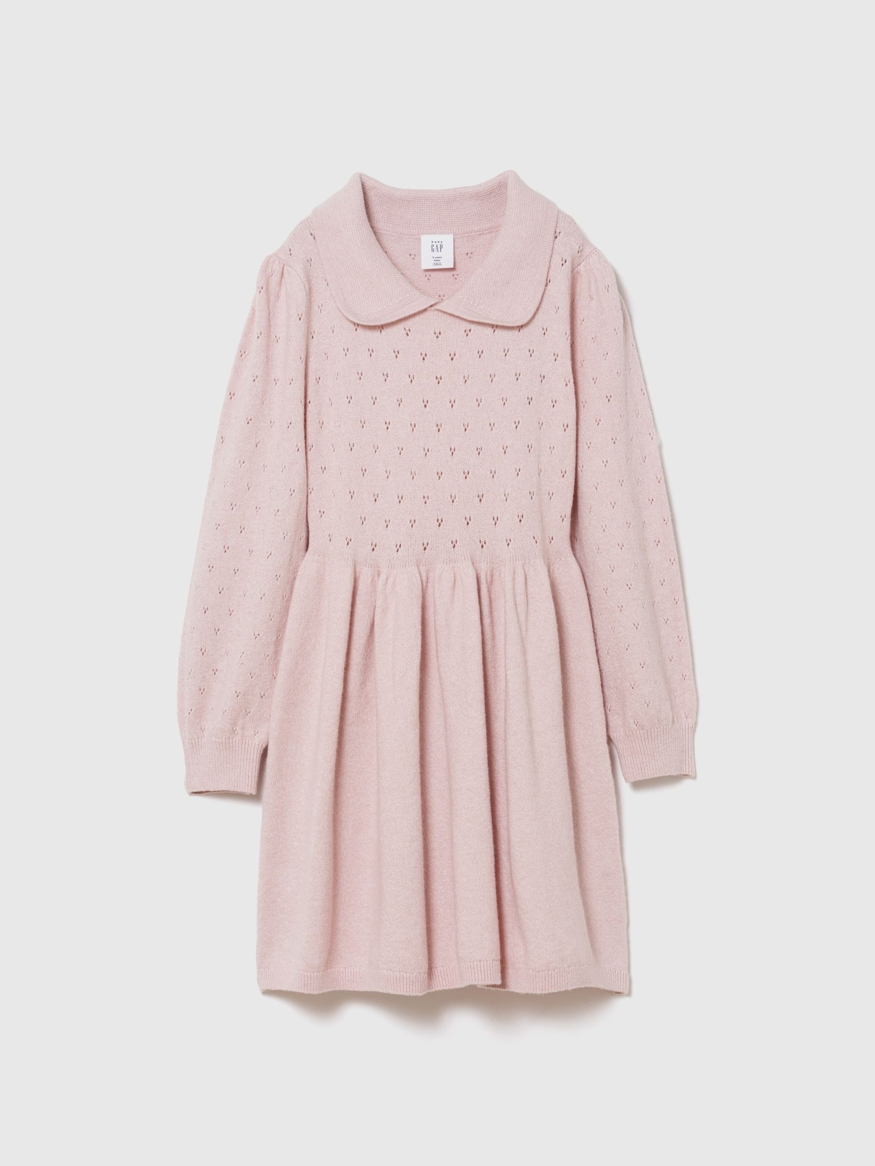 Pink CashSoft Collared Dress - Image 1 of 3