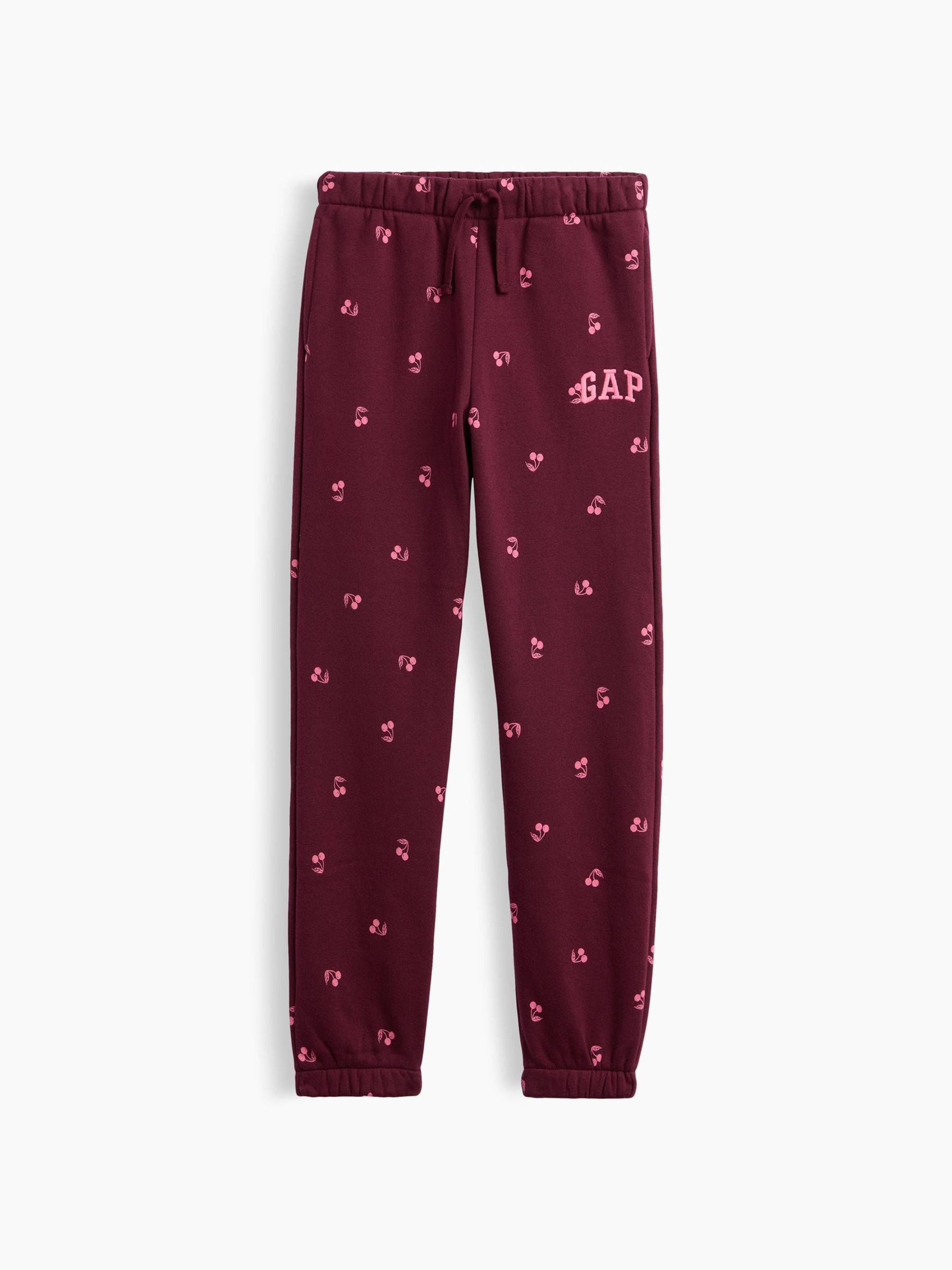 Burgundy Cherry Relaxed Logo Joggers - Image 1 of 3