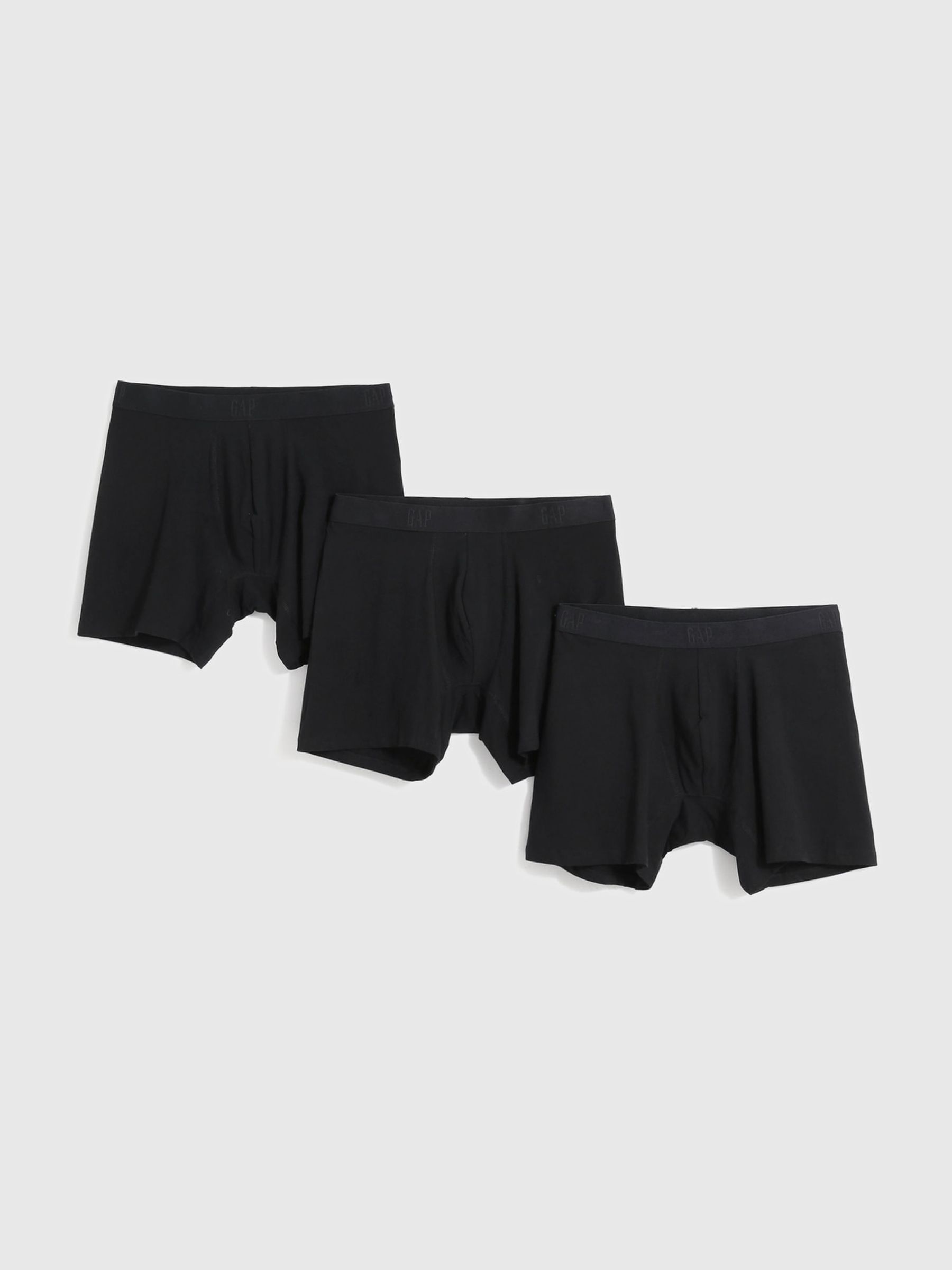 Black Cotton Logo 3 Pack Boxers - Image 1 of 1