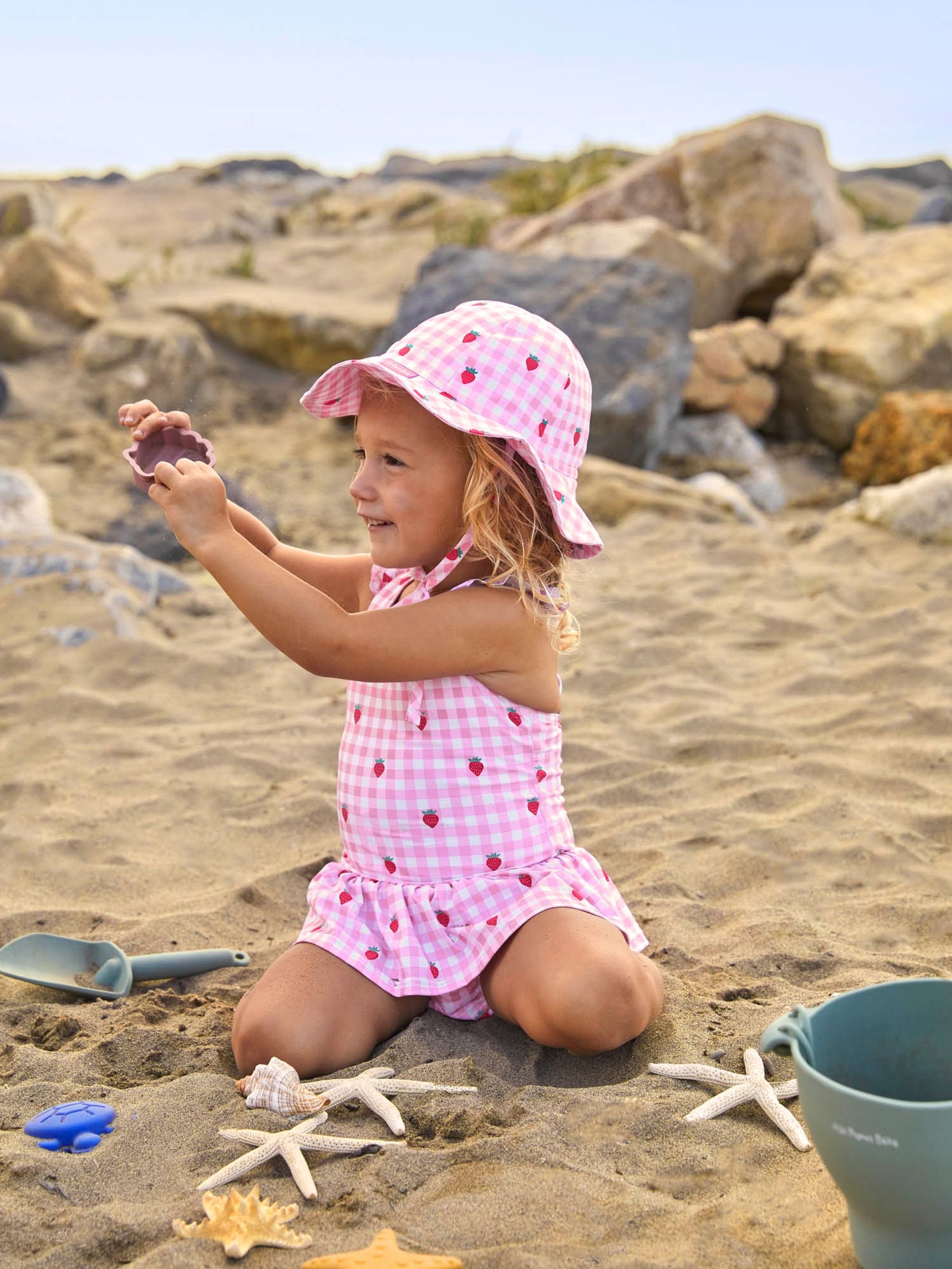 Pink Swimsuit with Integral Nappy - Image 2 of 8