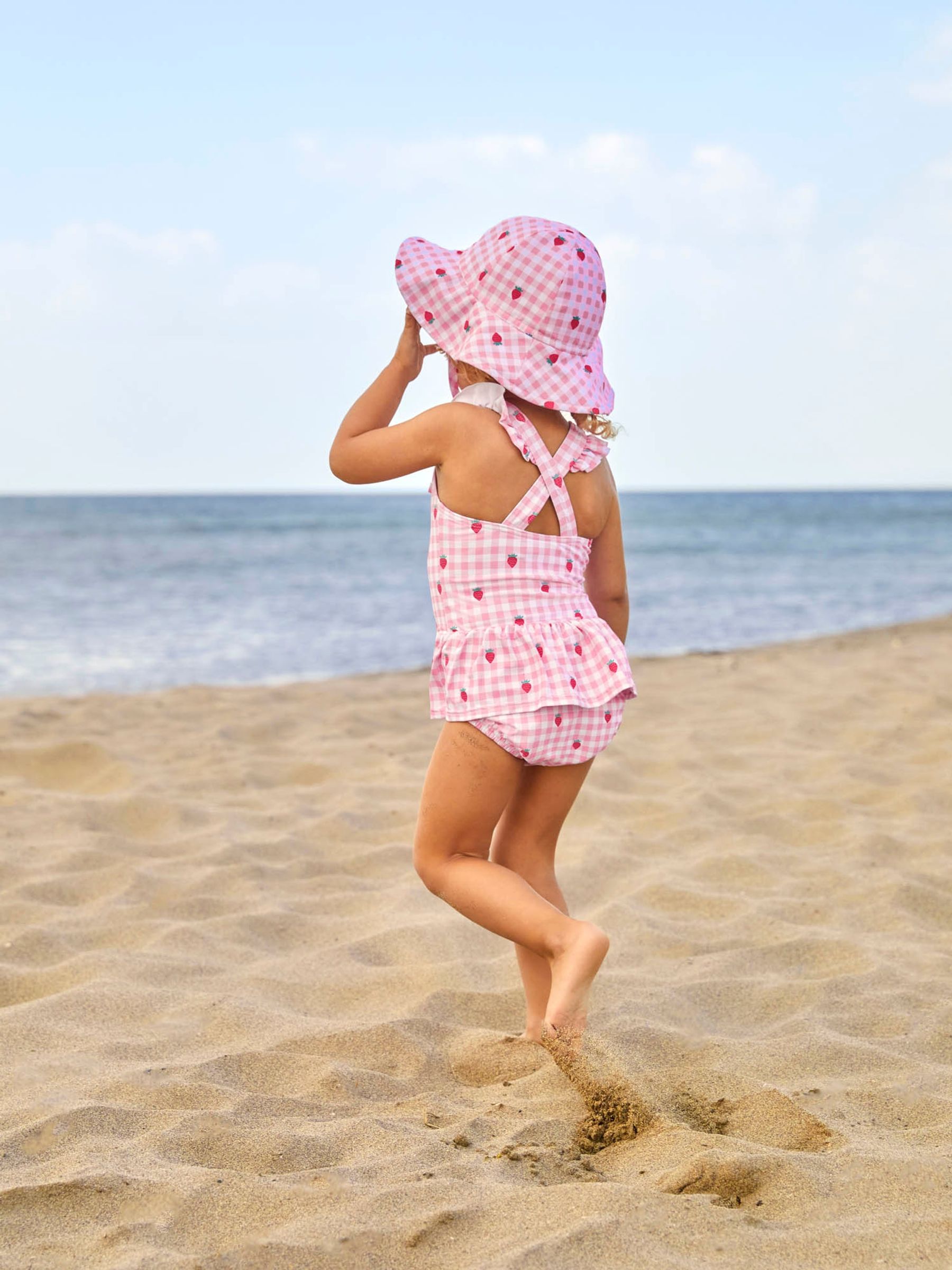 Pink Swimsuit with Integral Nappy - Image 4 of 8