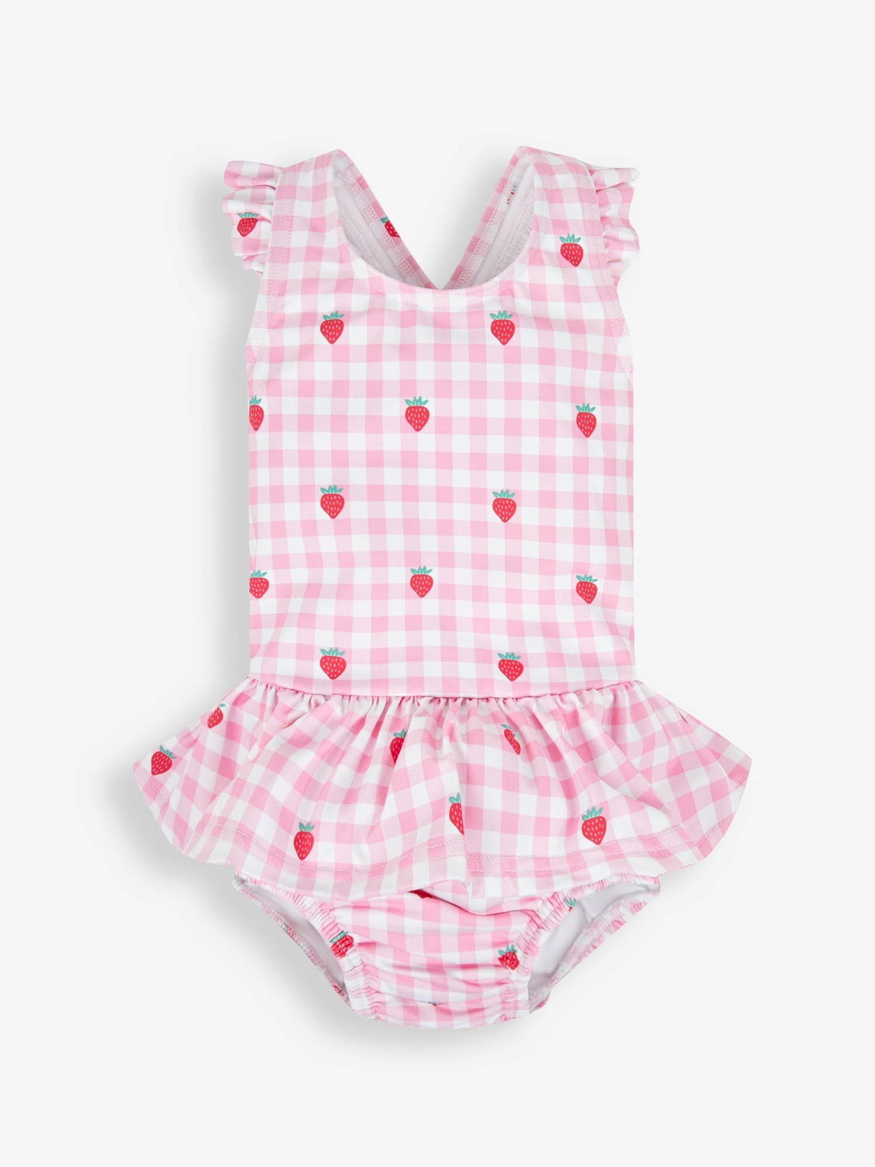 Pink Swimsuit with Integral Nappy - Image 5 of 8