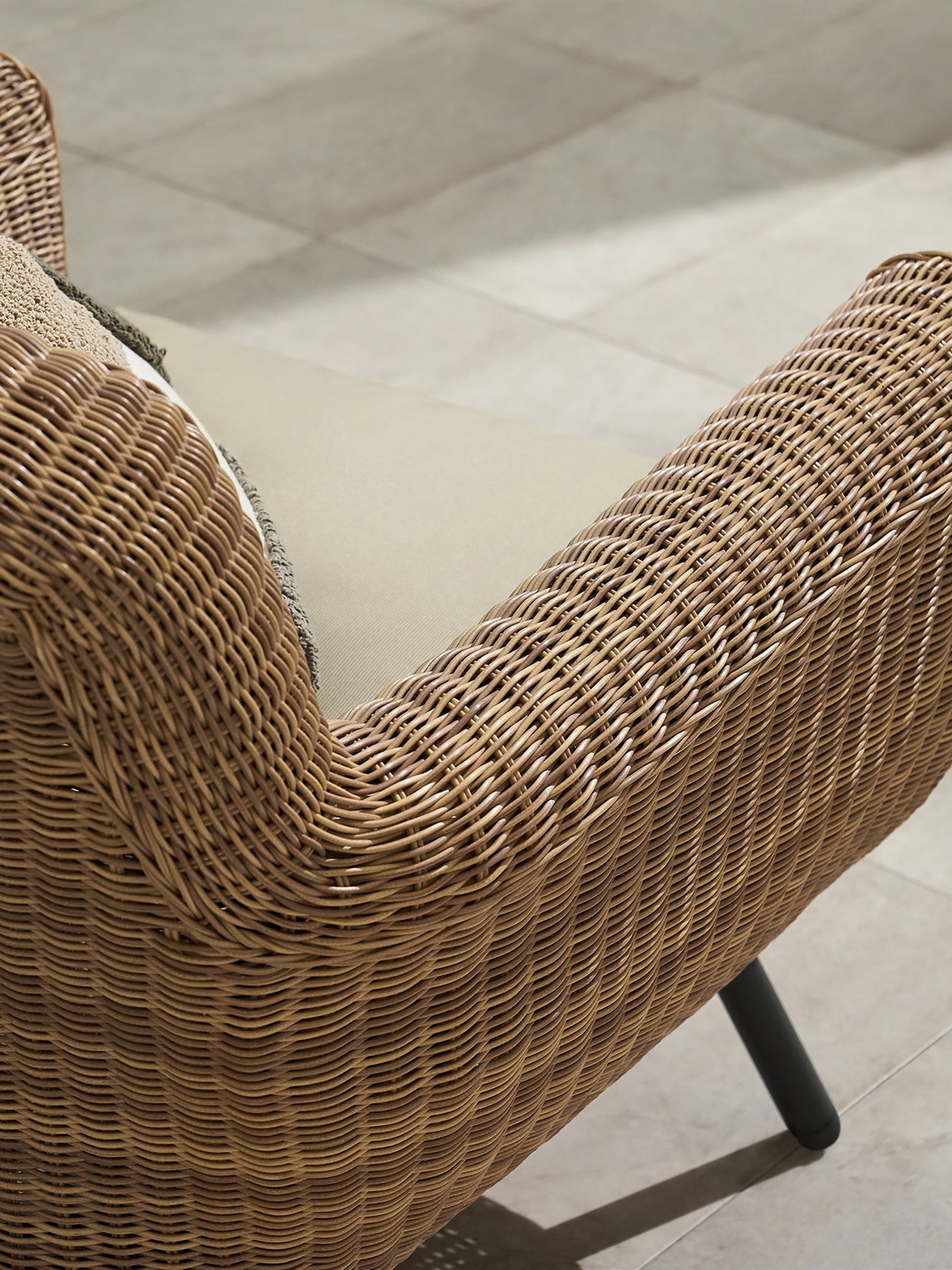 Jonah Garden Armchair Polyrattan in Natural - Image 6 of 7