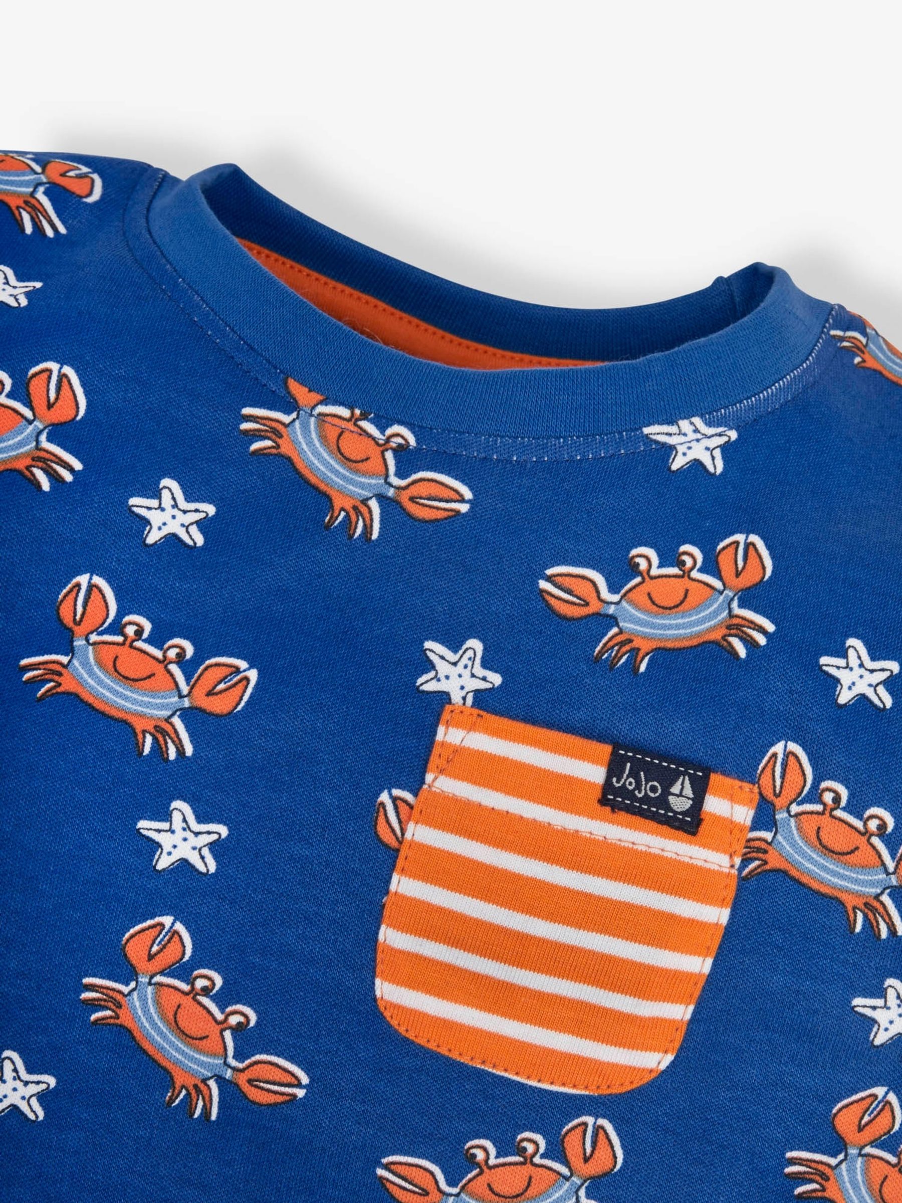 Cobalt Crab Print Pocket T-Shirt - Image 2 of 2