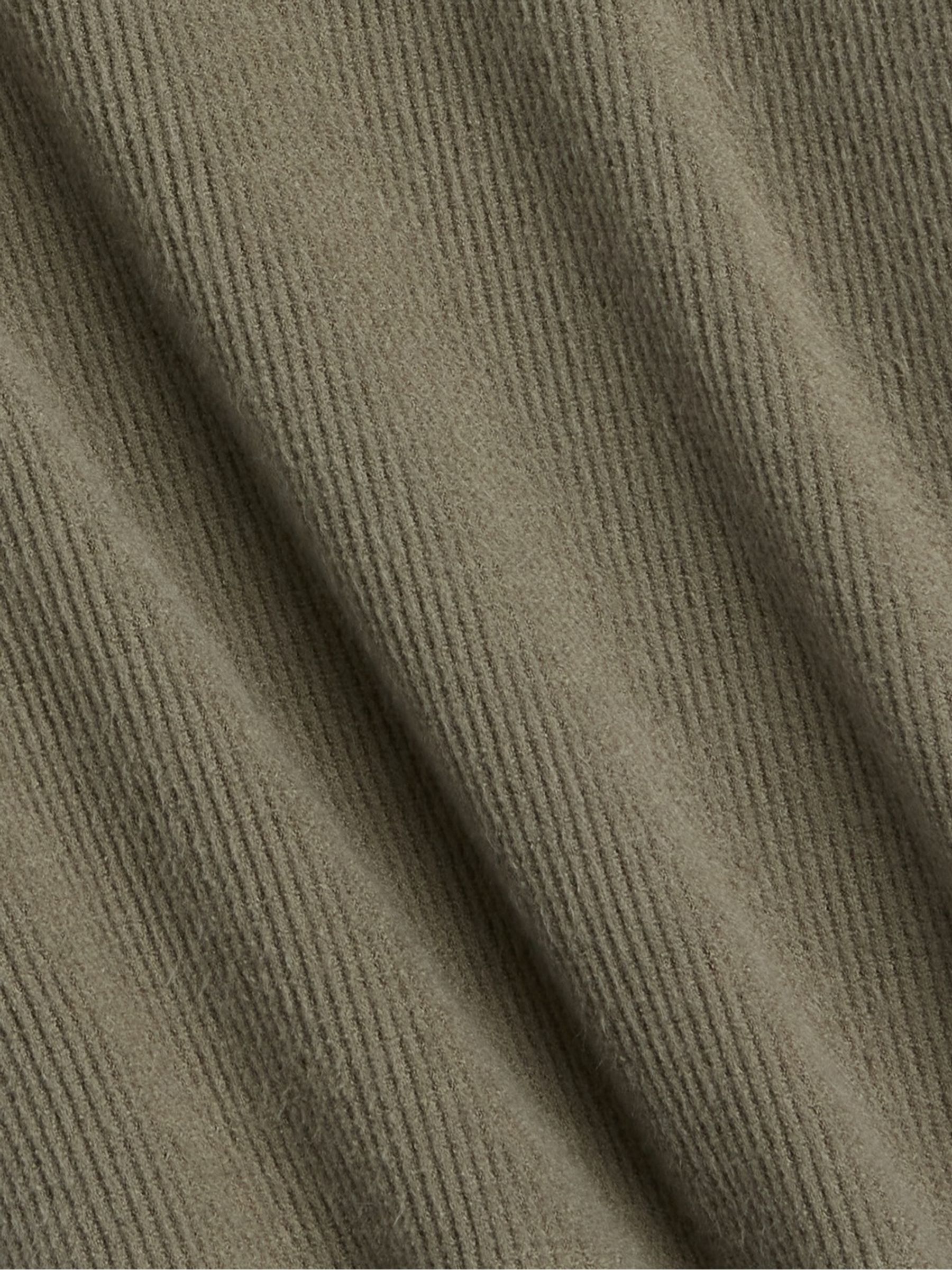 Khaki Green Cosy Waffle Knit Long Sleeve T-Shirt - Image 3 of 3